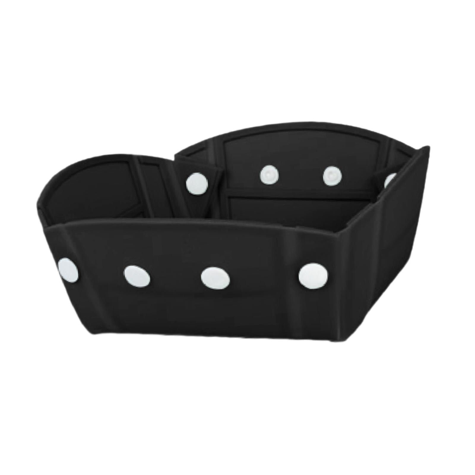 Camping Tableware Folding Plate Bowl Business Trips Outdoor Collapsible Bowl Black