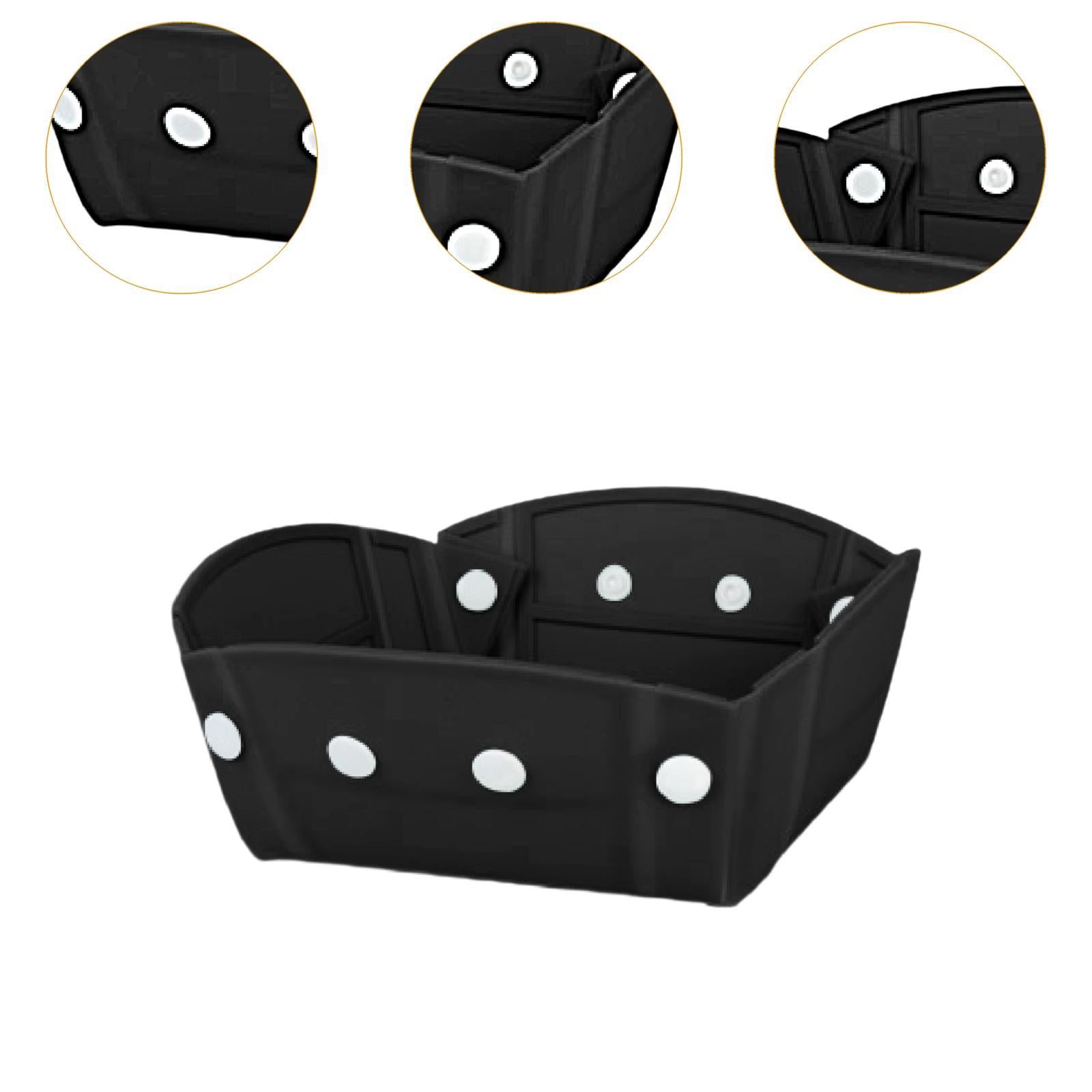 Camping Tableware Folding Plate Bowl Business Trips Outdoor Collapsible Bowl Black
