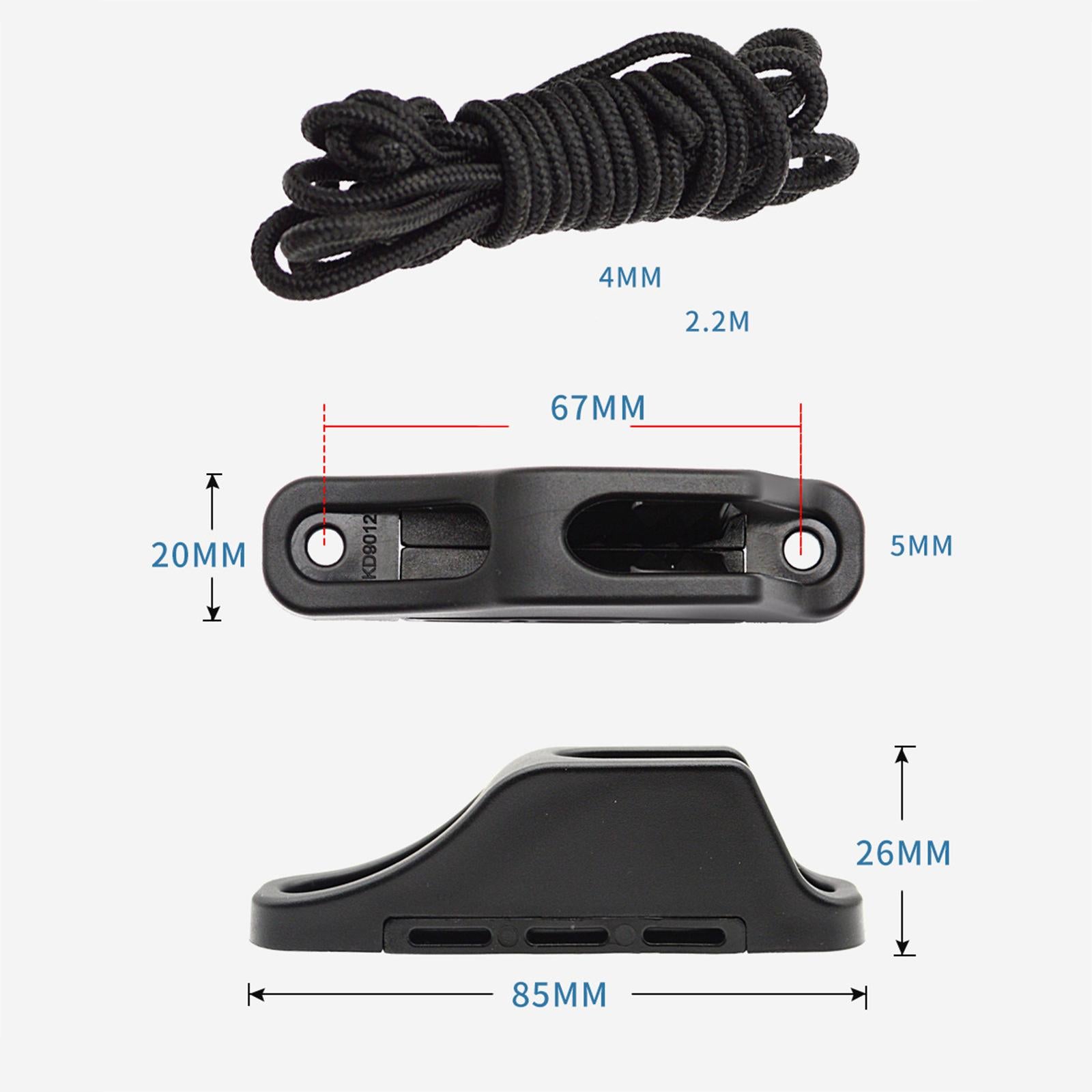 Downrigger Kit Stable with Snap, Cleat & Fairlead for Fishing Tool Accessory