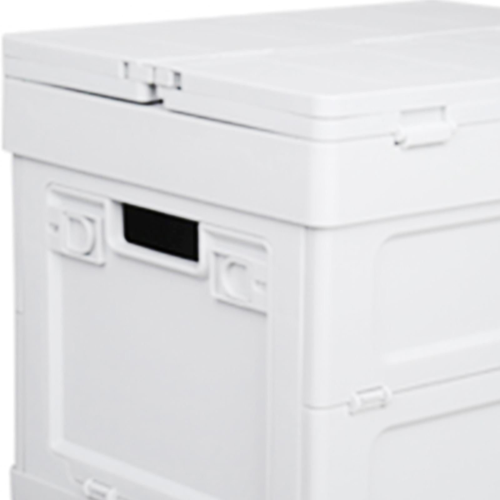 Collapsible Car Trunk Organizer Camping Table Groceries Foldable Storage Box White