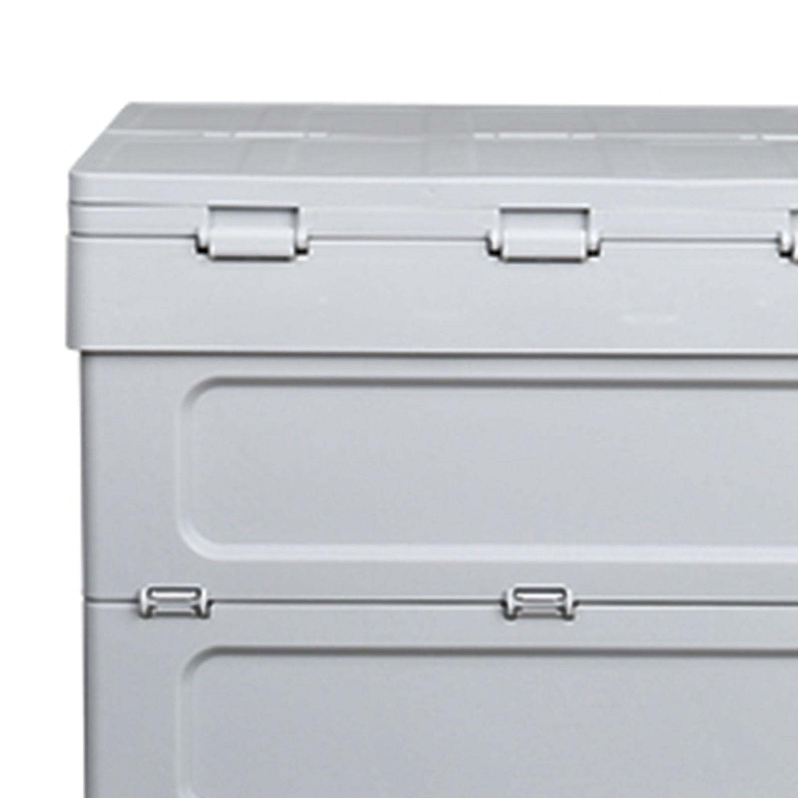Collapsible Car Trunk Organizer Camping Table Groceries Foldable Storage Box Gray