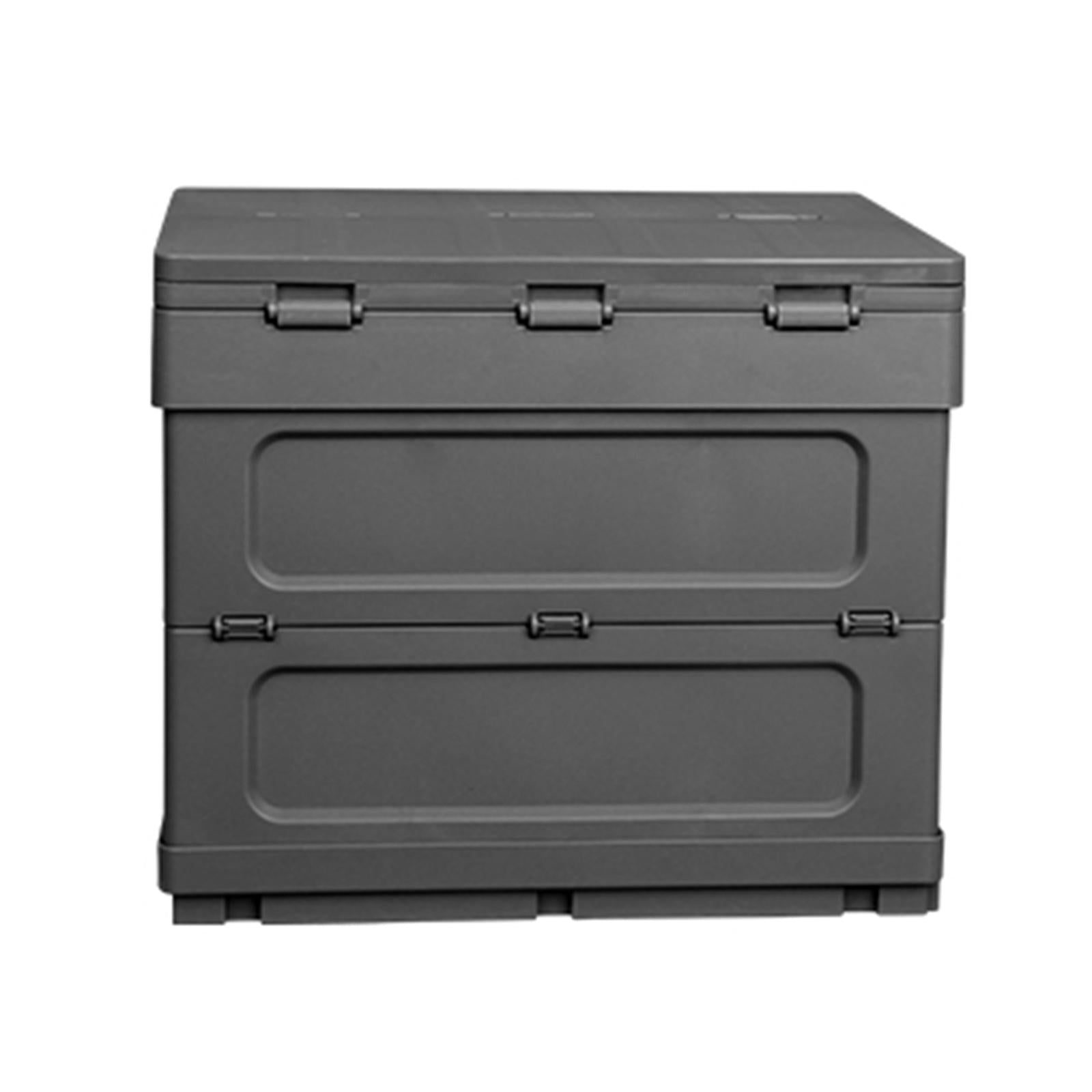 Collapsible Car Trunk Organizer Camping Table Groceries Foldable Storage Box Black