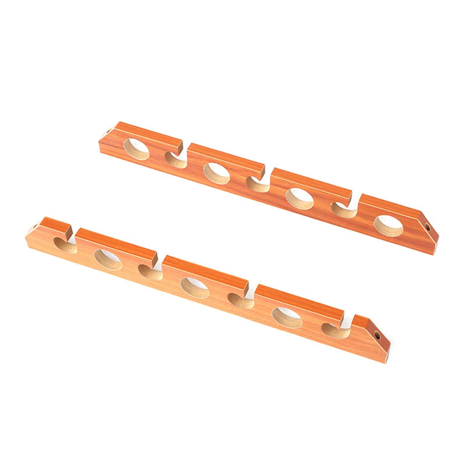 2x Fishing Rod Holder Easy Installation Wood Gifts Accessories Display Stand