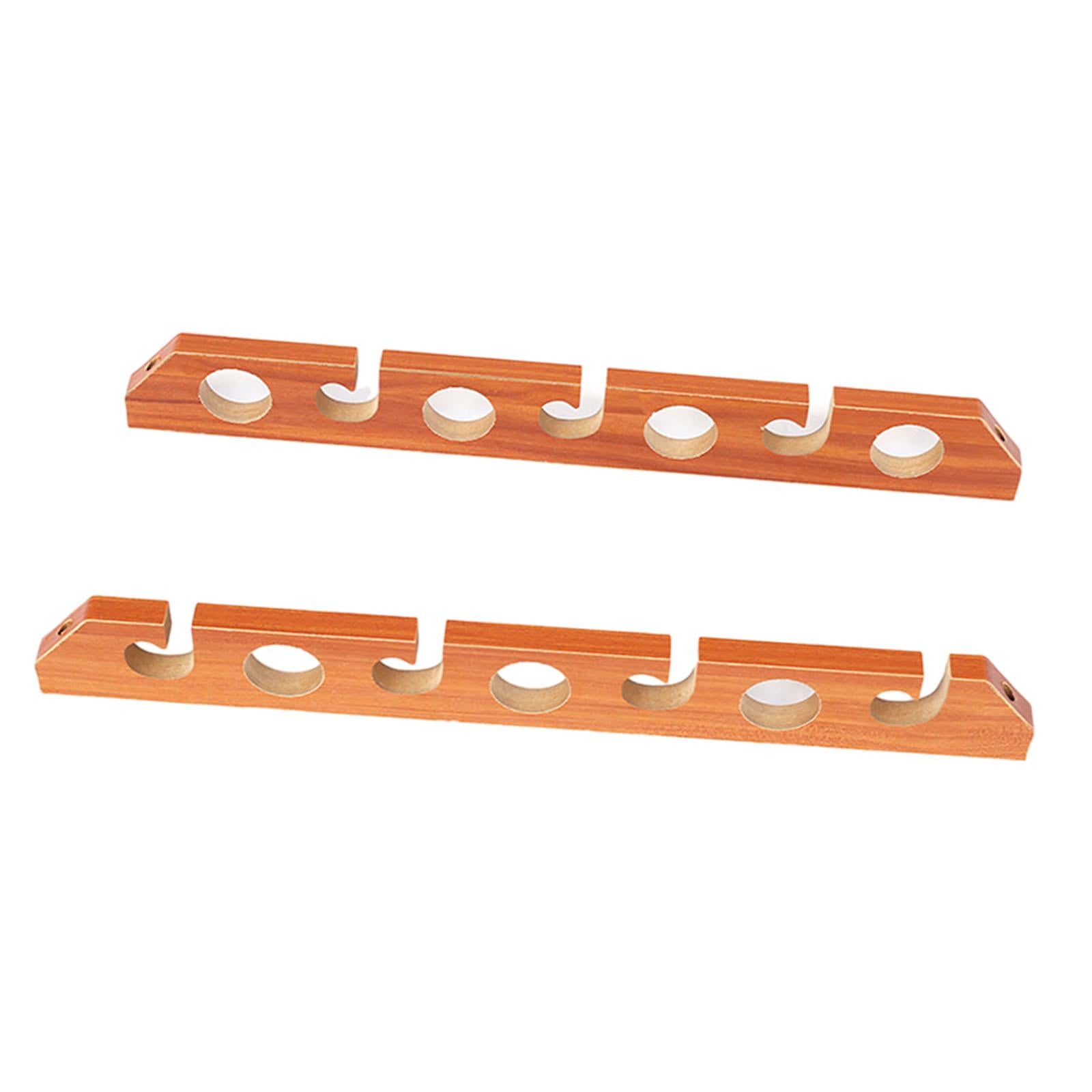 2x Fishing Rod Holder Easy Installation Wood Gifts Accessories Display Stand