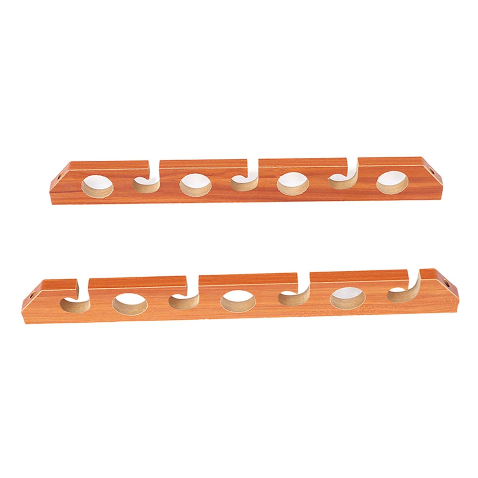 2x Fishing Rod Holder Easy Installation Wood Gifts Accessories Display Stand