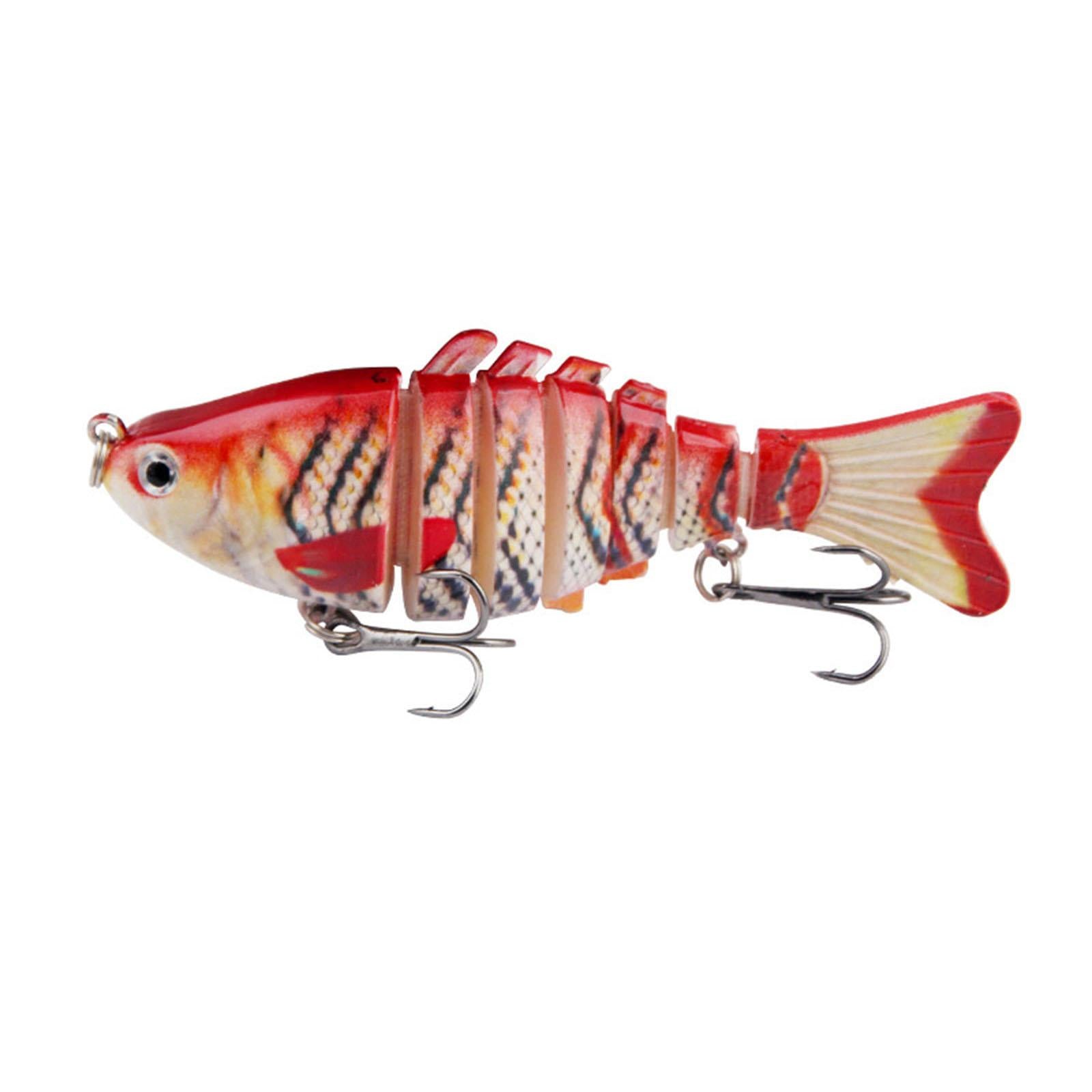 5x Fishing Baits Slow Sinking Fishing Gear Bass Lures for Outdoor Lake River
