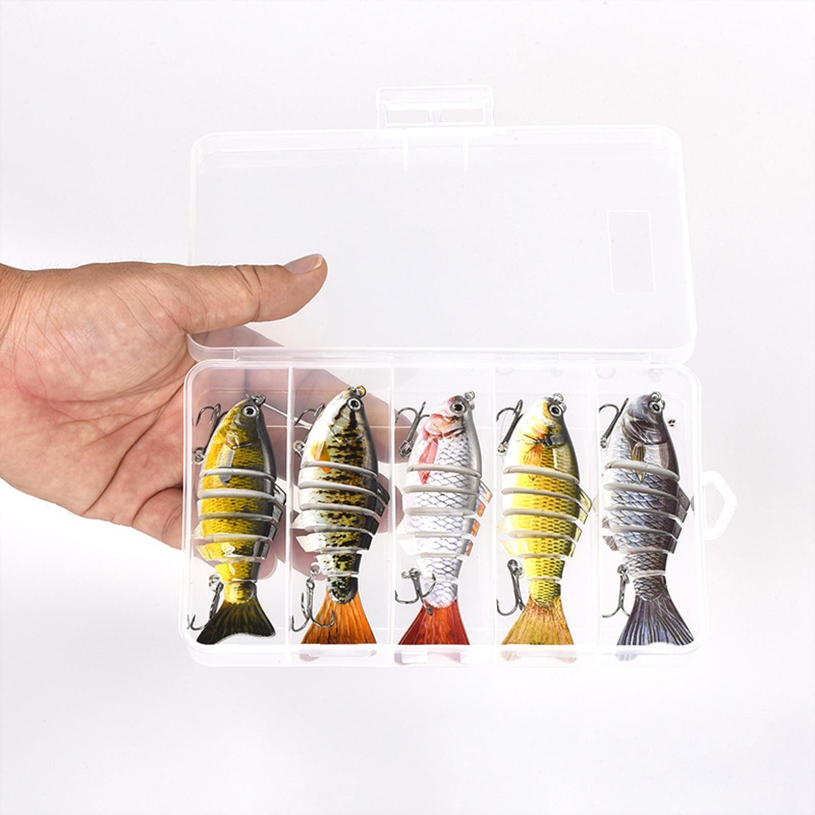 5Pcs Fishing Lures Gifts for Family Beginners Saltwater Freshwater Swimbaits
