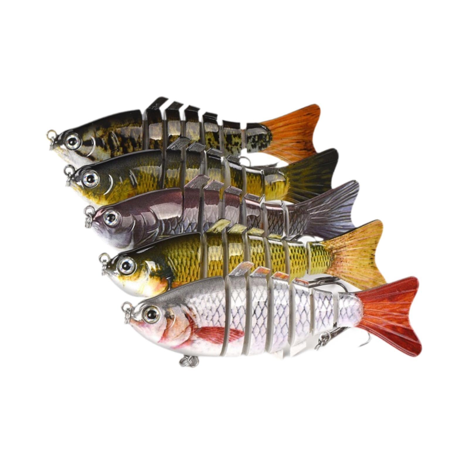 5Pcs Fishing Lures Gifts for Family Beginners Saltwater Freshwater Swimbaits