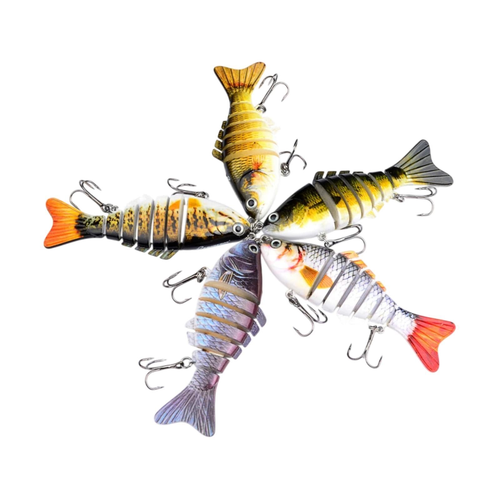 5Pcs Fishing Lures Gifts for Family Beginners Saltwater Freshwater Swimbaits