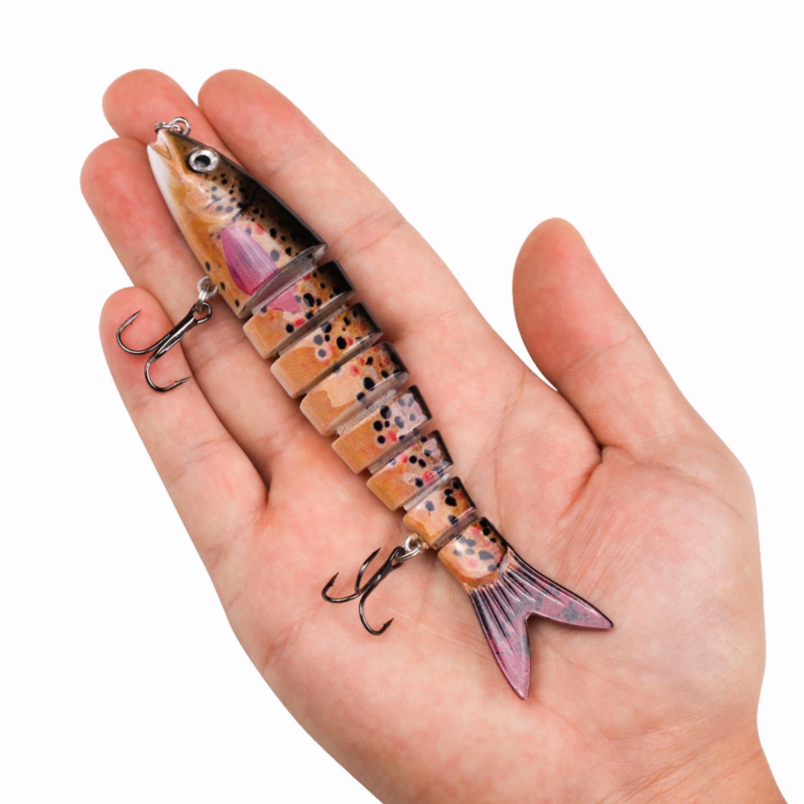 Fishing Lures Men Family Gift Multi Jointed Swimbaits for Pike Catfish Trout 5pcs