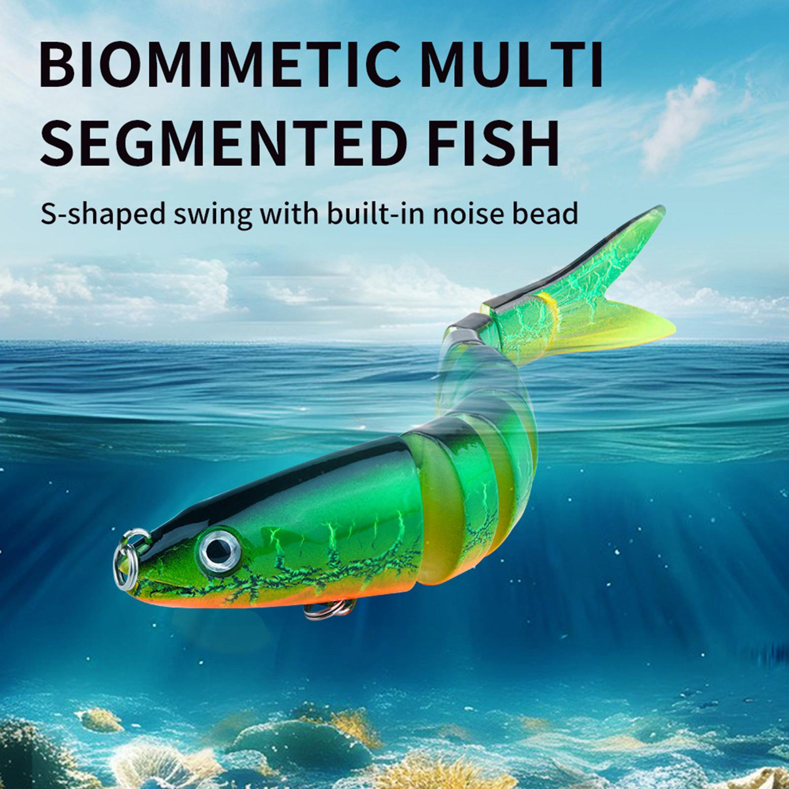 Fishing Lures Men Family Gift Multi Jointed Swimbaits for Pike Catfish Trout 5pcs