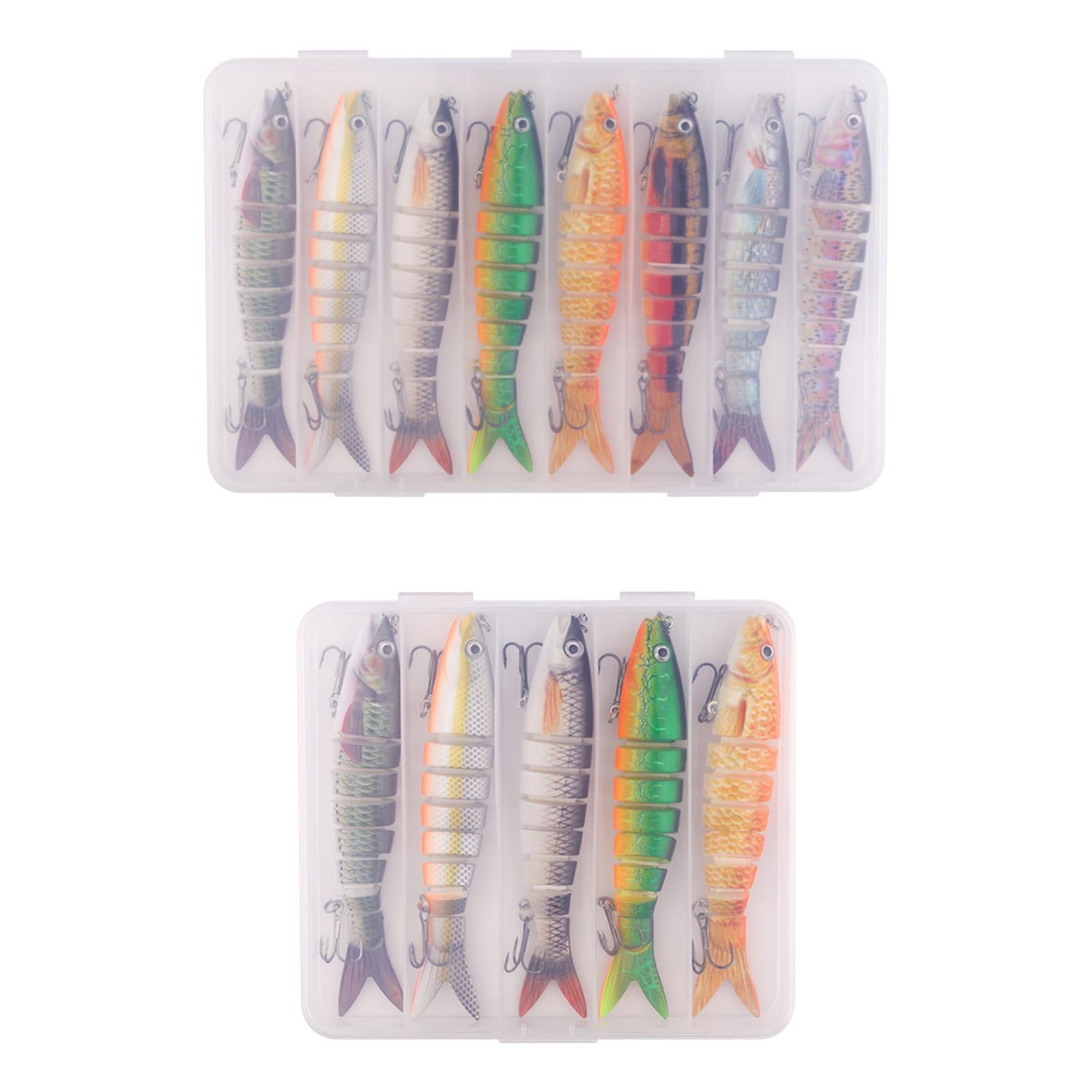 Fishing Lures Men Family Gift Multi Jointed Swimbaits for Pike Catfish Trout 5pcs