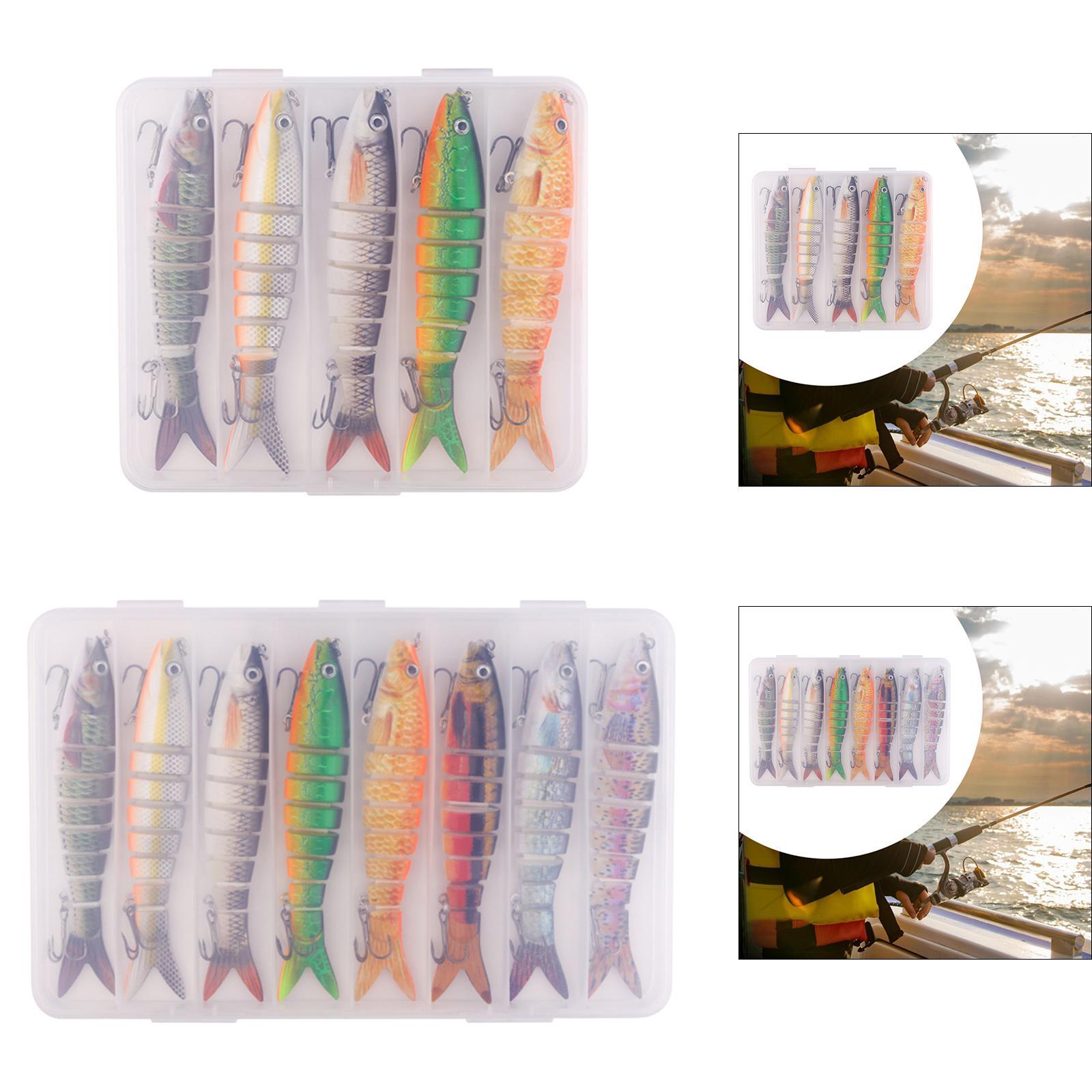 Fishing Lures Men Family Gift Multi Jointed Swimbaits for Pike Catfish Trout 5pcs