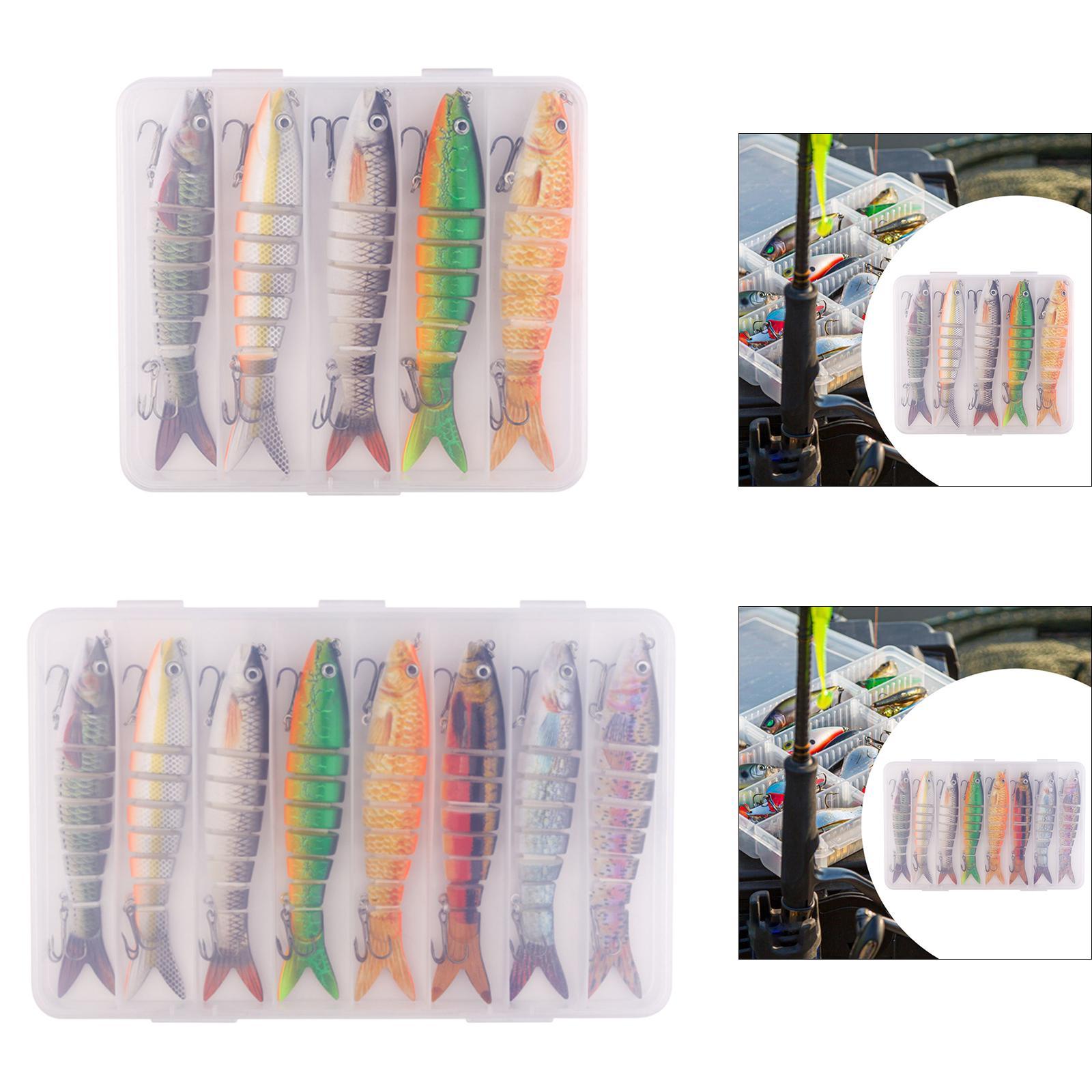 Fishing Lures Men Family Gift Multi Jointed Swimbaits for Pike Catfish Trout 5pcs