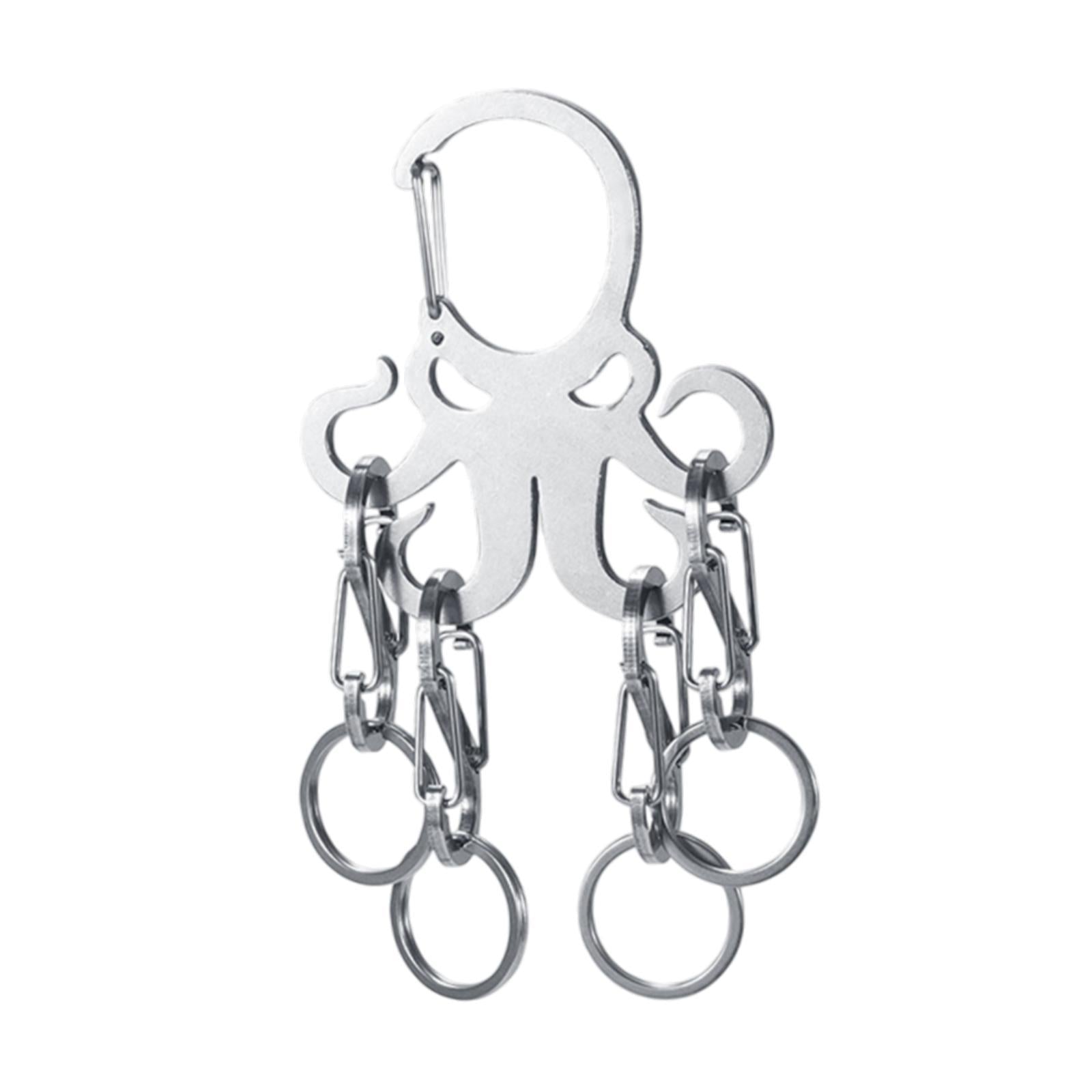 Carabiner Keychain Clip Set Sturdy for More Keys Portable Keychain Organizer
