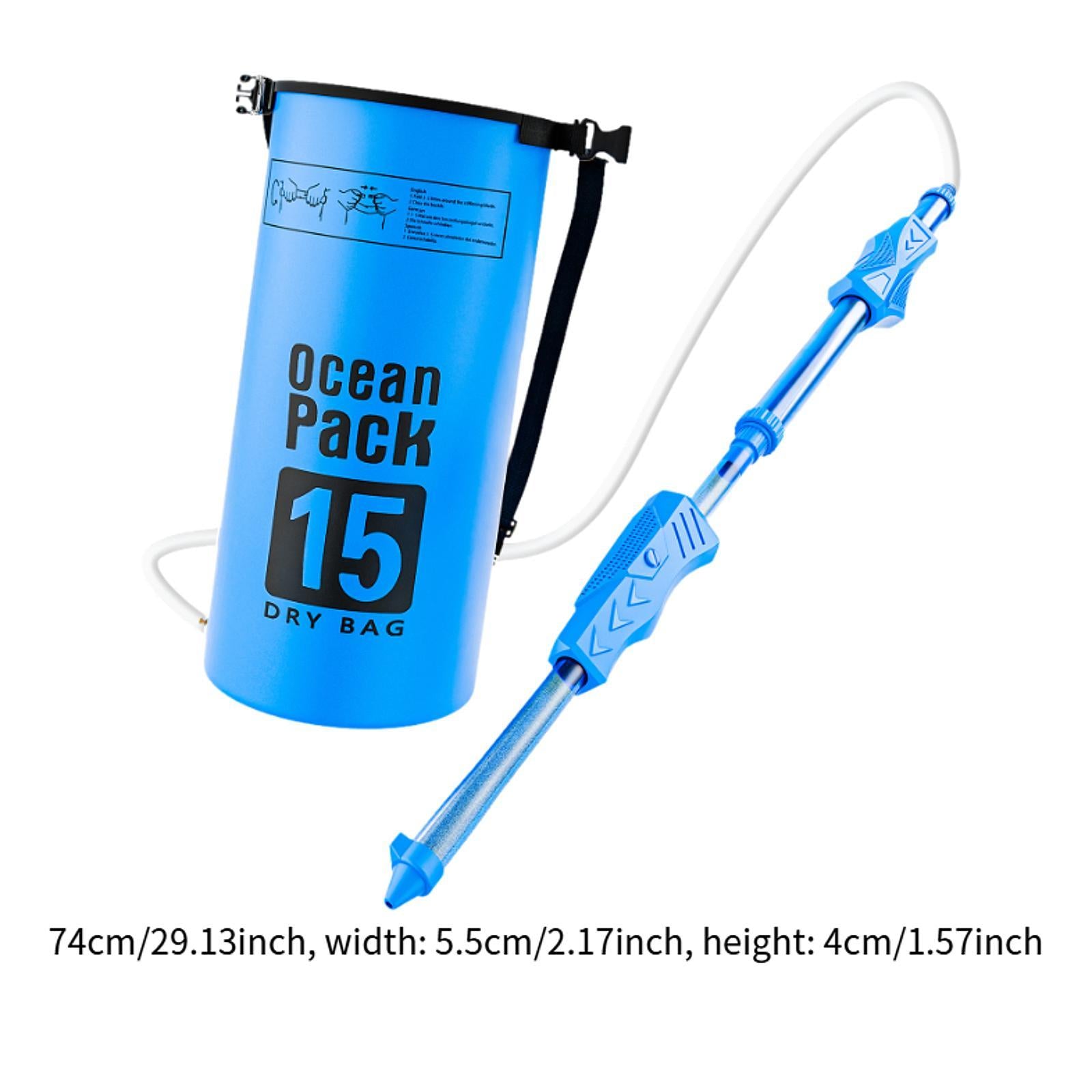 Backpack Water Soaker Toy Hot Weather Large Capacity for Children Boys Girls Blue