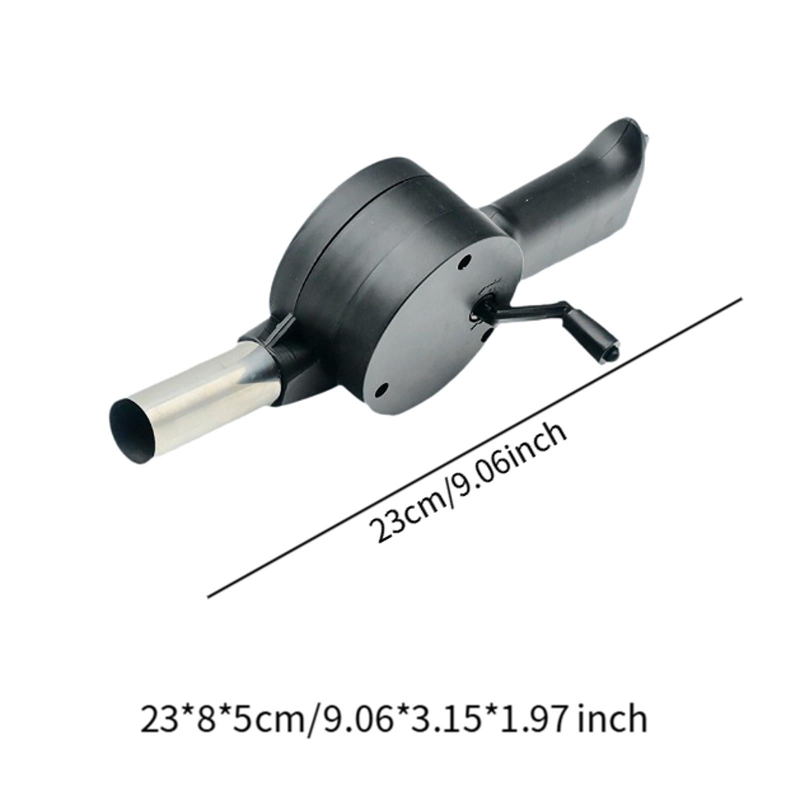 Outdoor Manual Blower Hand Crank Manual BBQ Fan for Picnic Cooking Fireplace