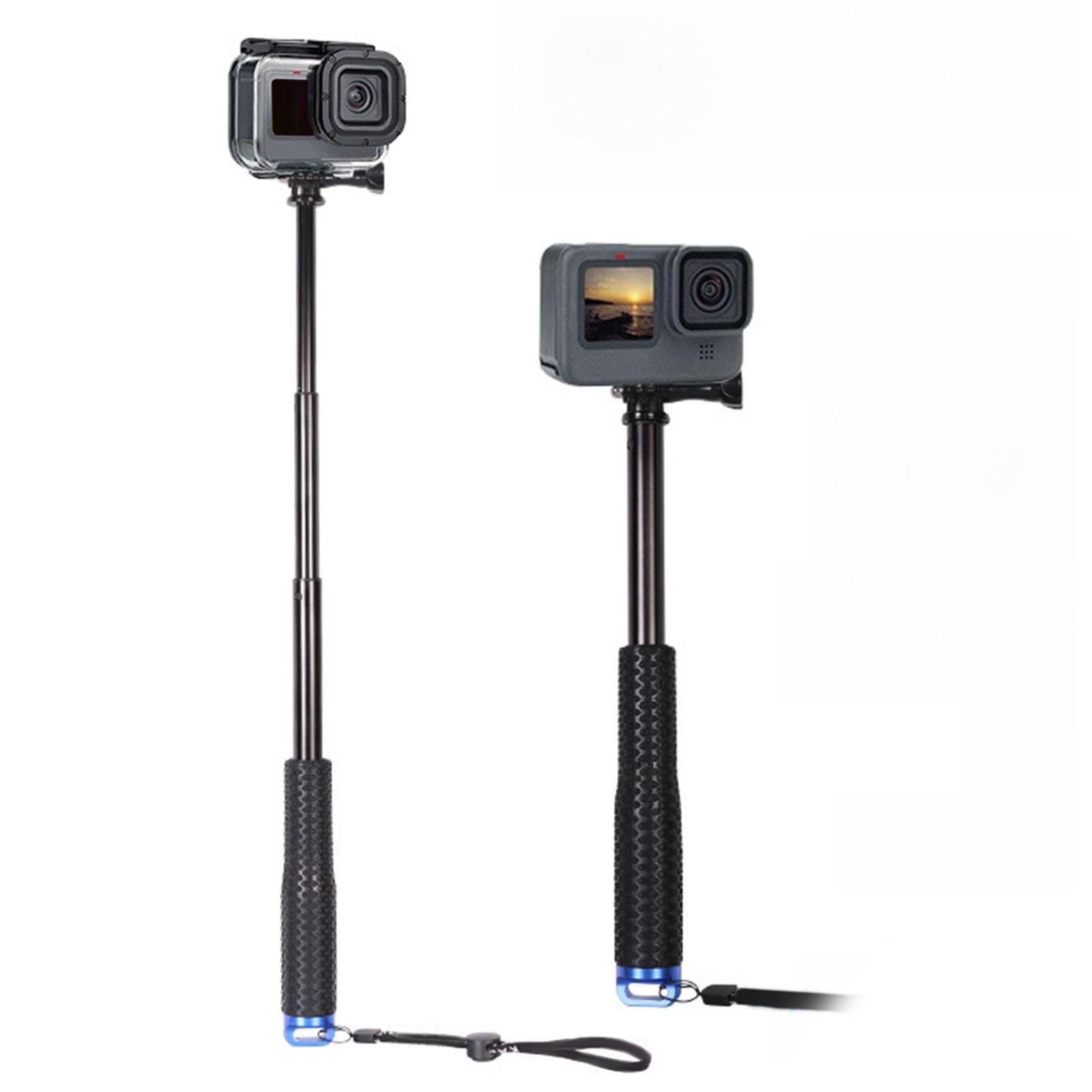Selfie Stick Handheld Extendable Pole for Adventures Snorkeling Snowboarding Blue