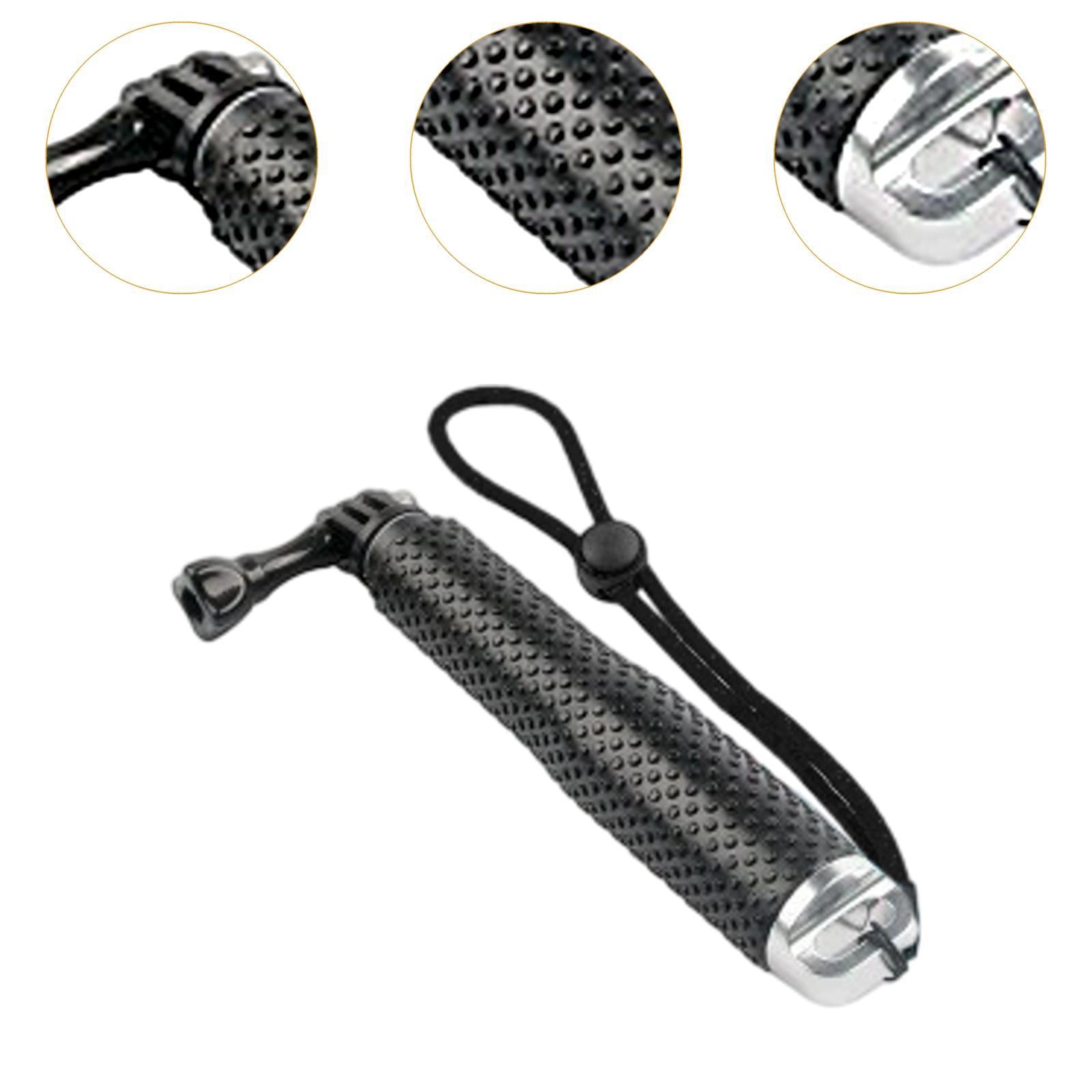 Selfie Stick Handheld Extendable Pole for Adventures Snorkeling Snowboarding Silver