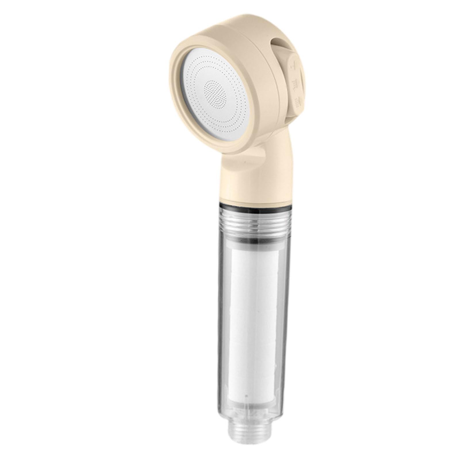 Shower Head Adjustable Water Flow Modes Non Clogging Universal Bathroom Part Pink