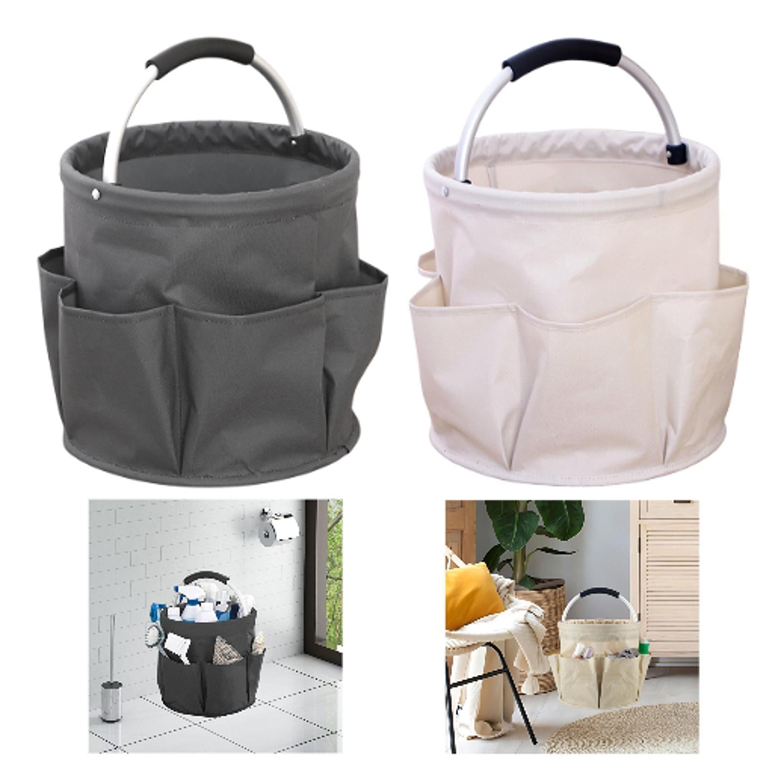 Garden Tool Bag Portable Folding Tool Organizer for Camping Travel Gardening Gray
