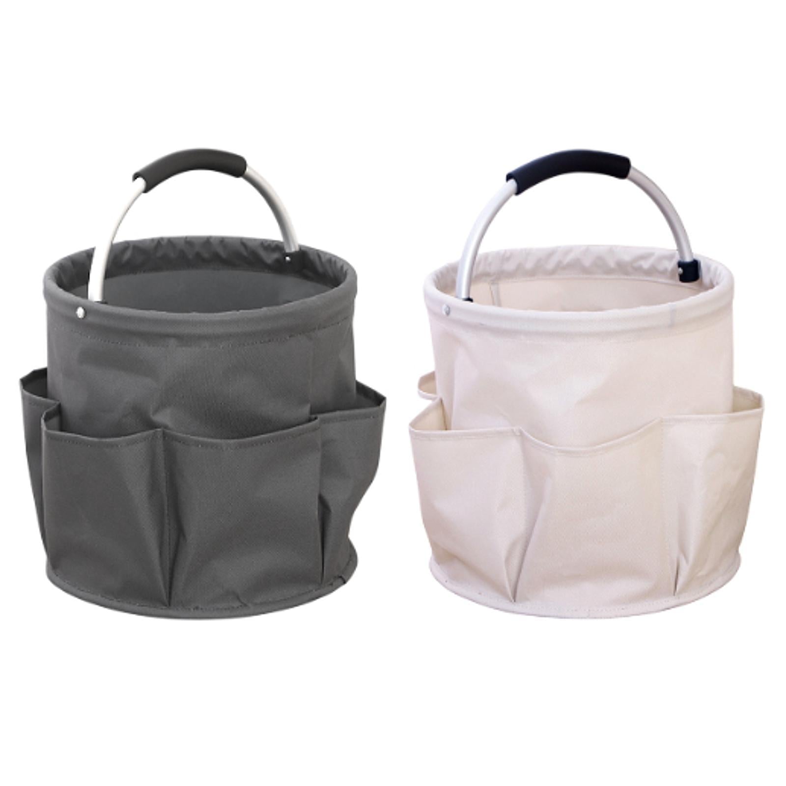 Garden Tool Bag Portable Folding Tool Organizer for Camping Travel Gardening Gray
