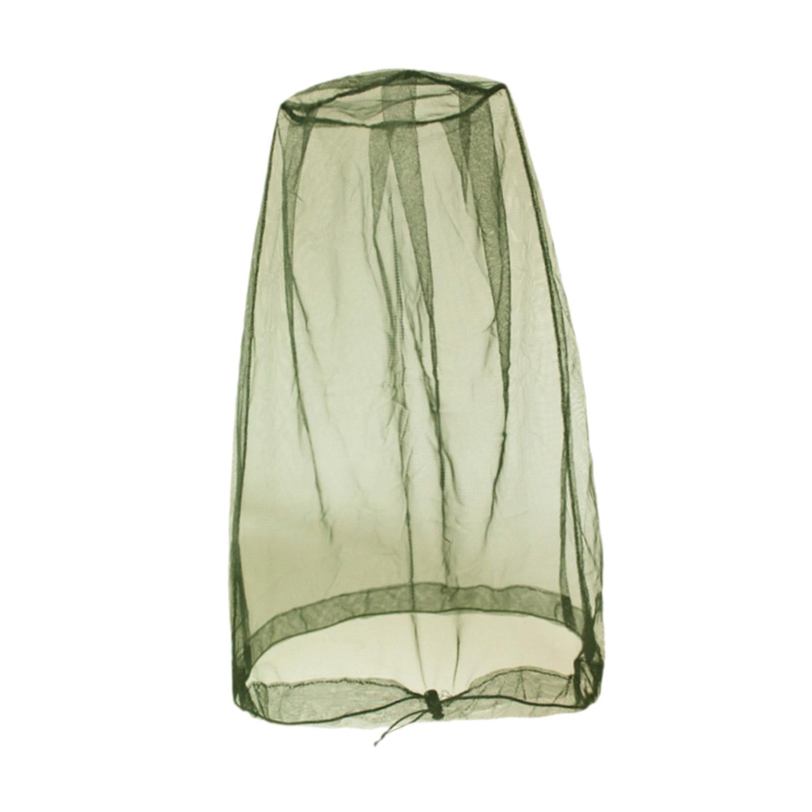 Head Net Sunhat Head Protecting Net for Outdoor Activities Camping Adventure dark green