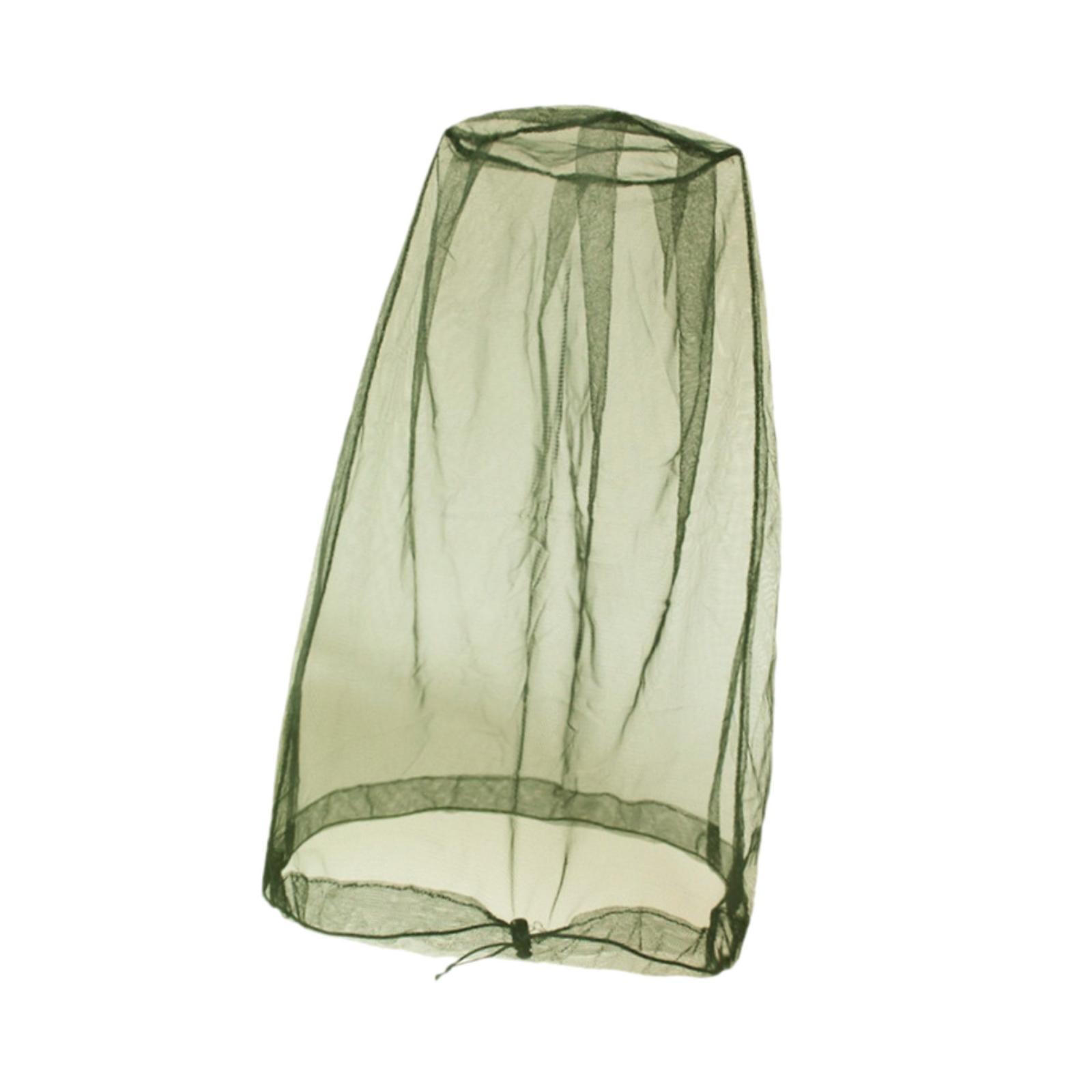 Head Net Sunhat Head Protecting Net for Outdoor Activities Camping Adventure dark green