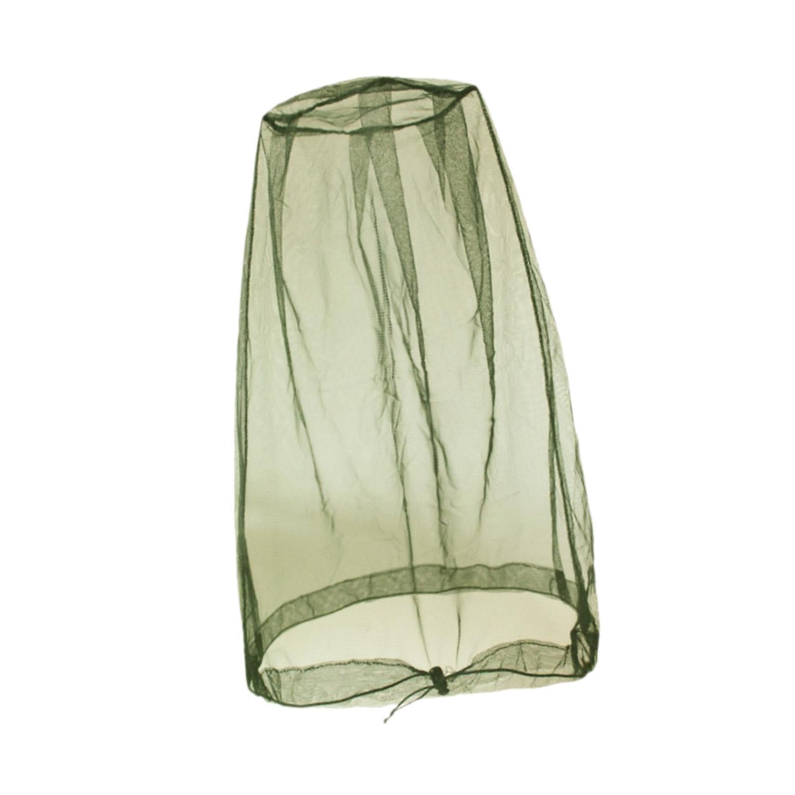 Head Net Sunhat Head Protecting Net for Outdoor Activities Camping Adventure dark green