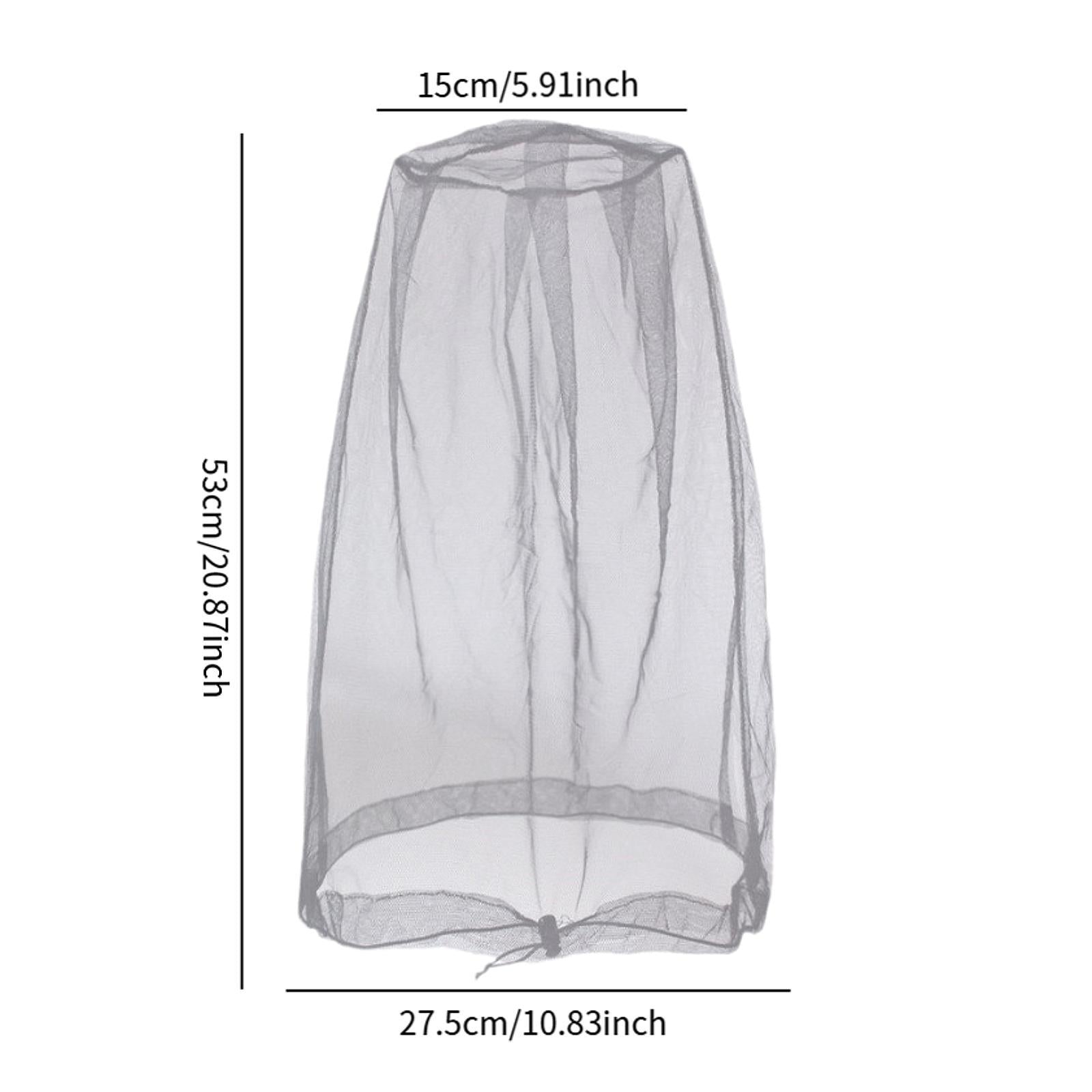 Head Net Sunhat Head Protecting Net for Outdoor Activities Camping Adventure gray