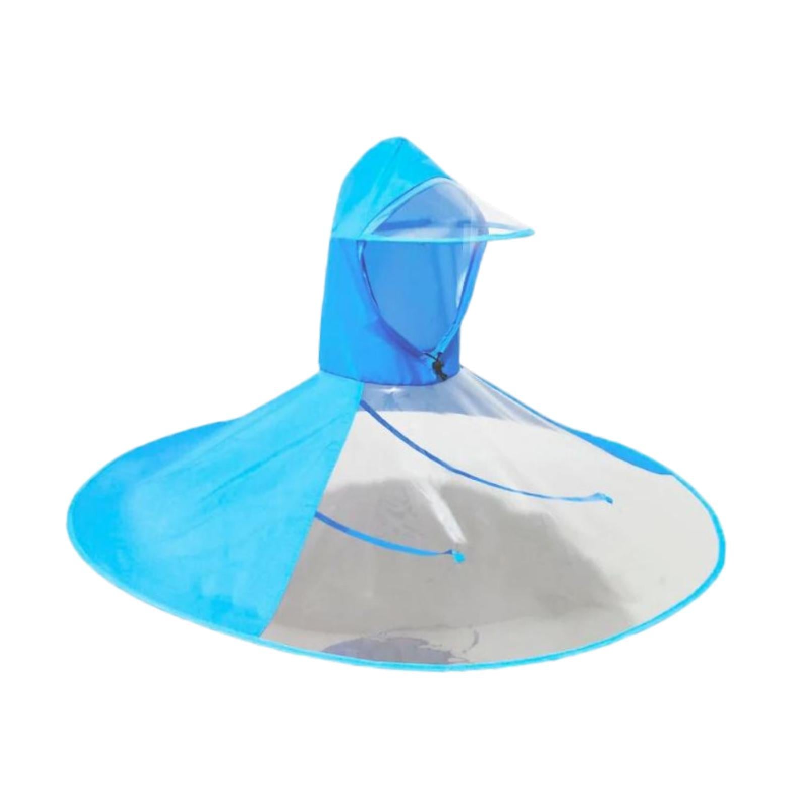 Head Umbrella Hat Folding Windproof Headwear for Hiking Climbing Backpacking XXL