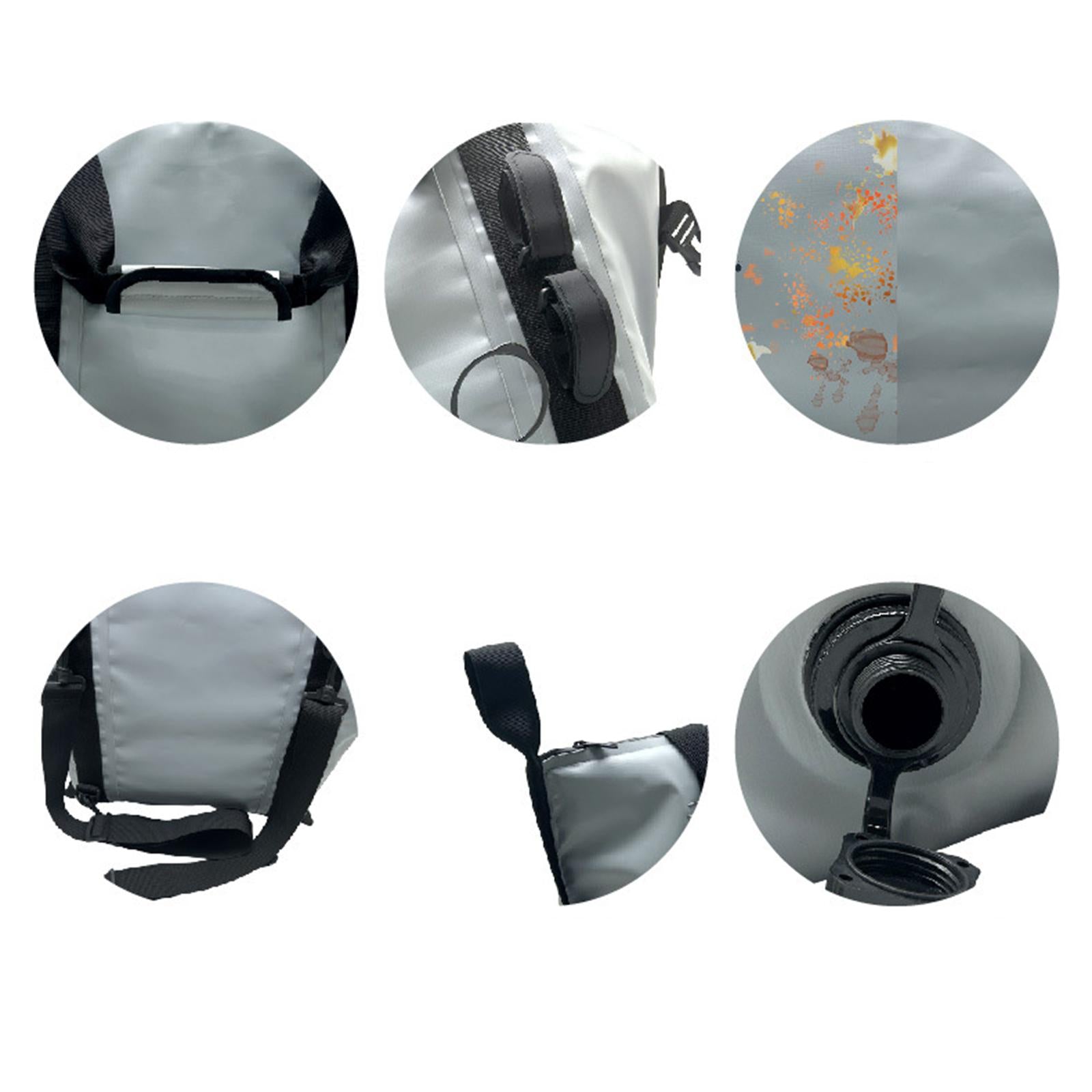 Fish Cooler Bag Thickened Zipper Closure Waterproof Fishing Handbag Fish Bag S Gray
