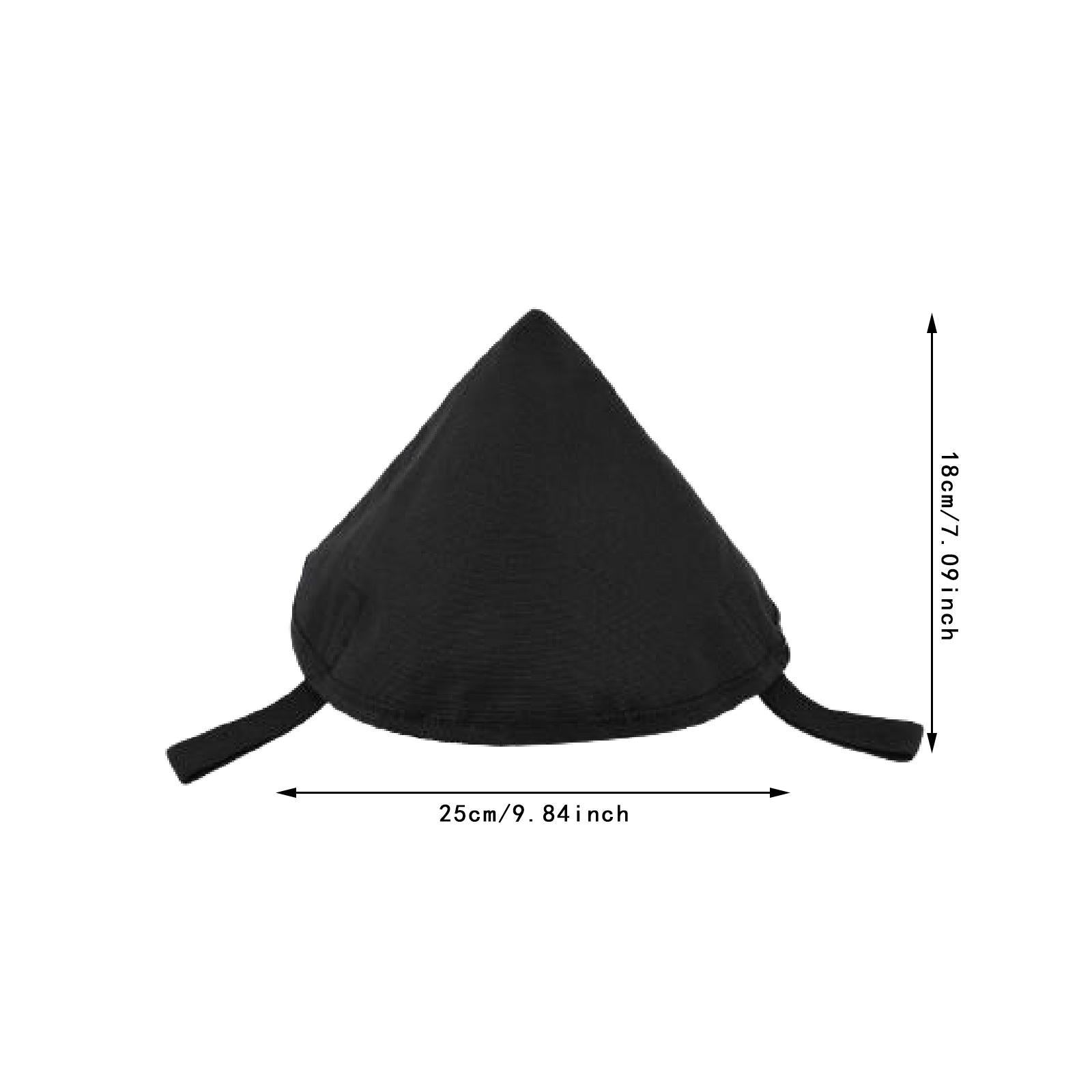Tent Connection Hat Triangular Tarp Connecting Cap for Hiking Canopy Camping Black