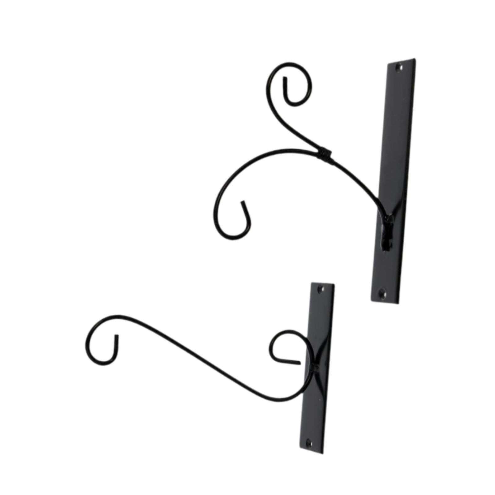2 Pieces Metal Plant Hanger Wall Bracket for Hanging Ornaments Plant Baskets