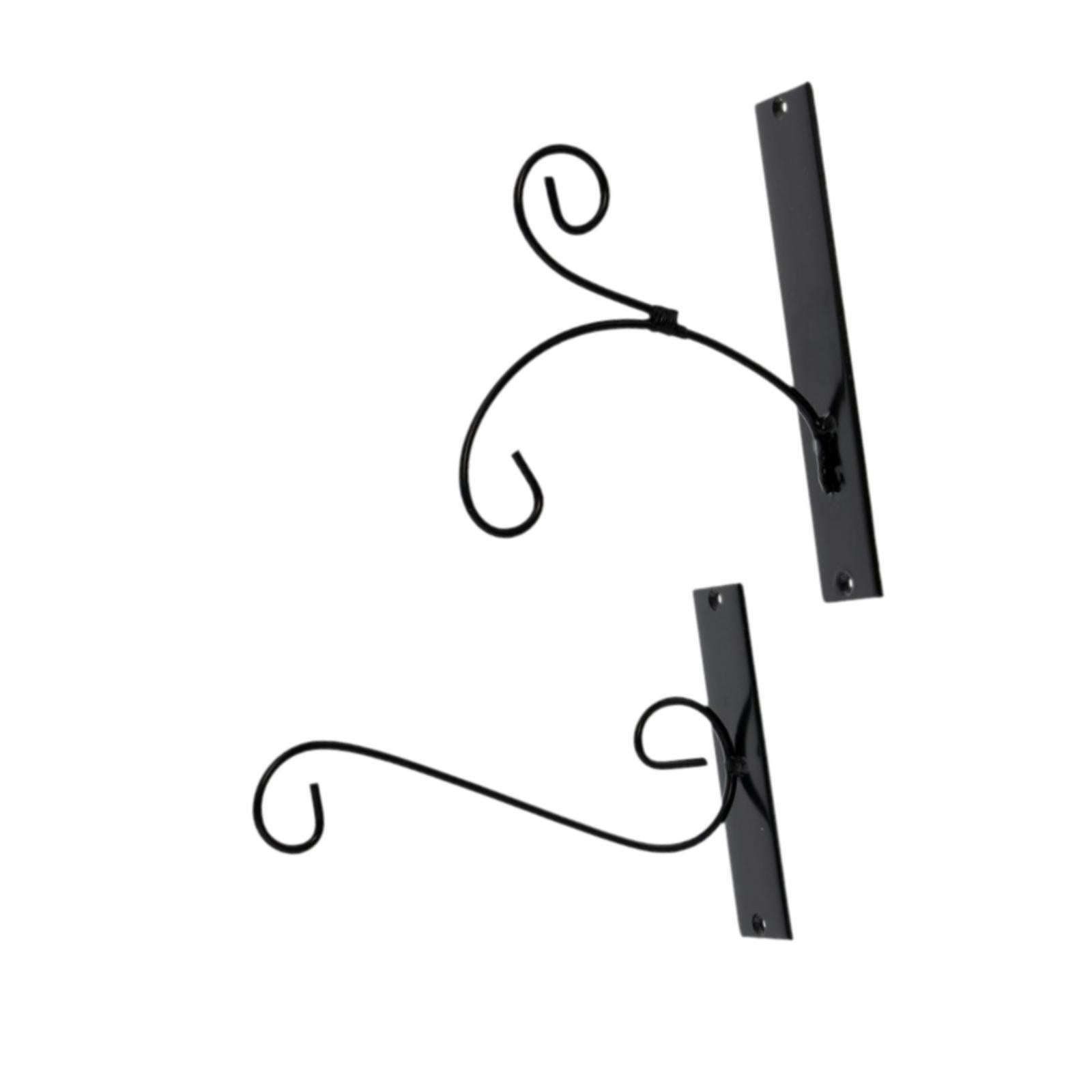 2 Pieces Metal Plant Hanger Wall Bracket for Hanging Ornaments Plant Baskets