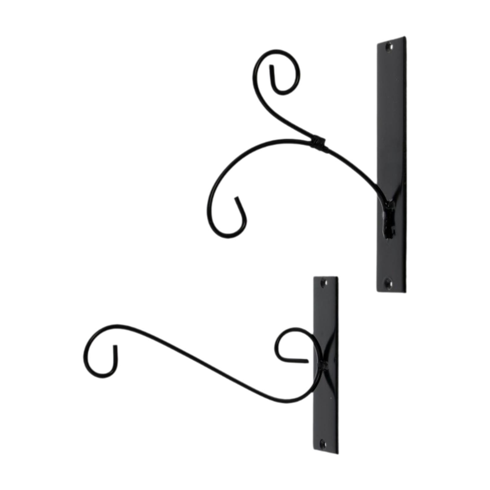 2 Pieces Metal Plant Hanger Wall Bracket for Hanging Ornaments Plant Baskets