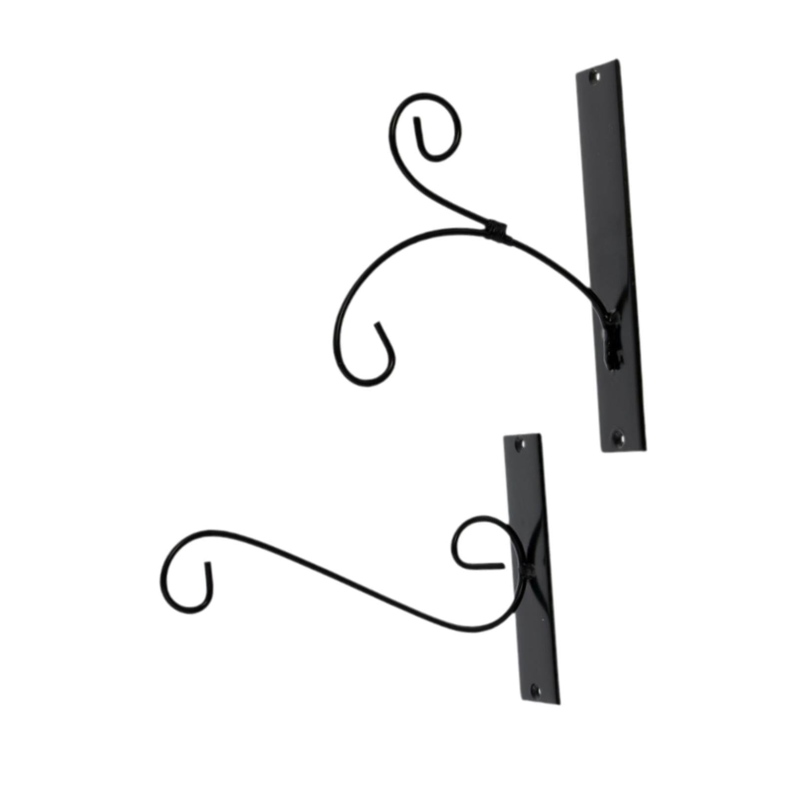 2 Pieces Metal Plant Hanger Wall Bracket for Hanging Ornaments Plant Baskets