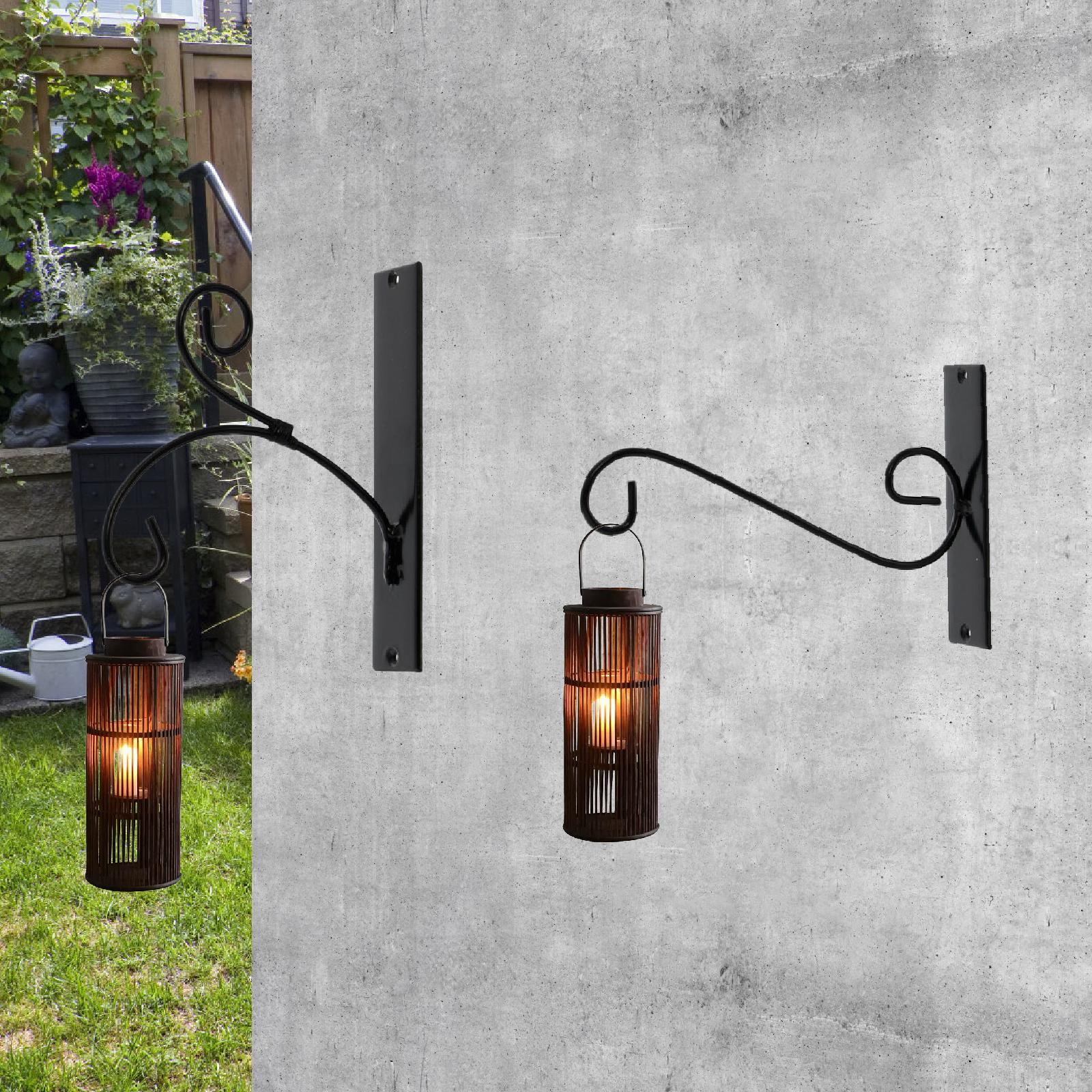 2 Pieces Metal Plant Hanger Wall Bracket for Hanging Ornaments Plant Baskets