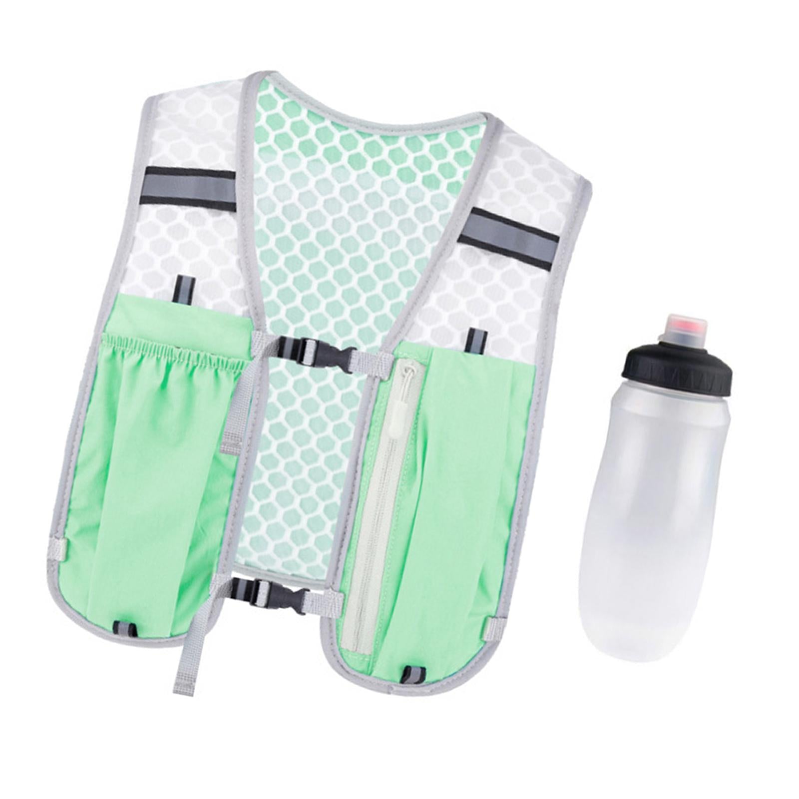 Hydration Vest Lightweight Daypack Sport Bag for Men Women Marathoner Hiking Green