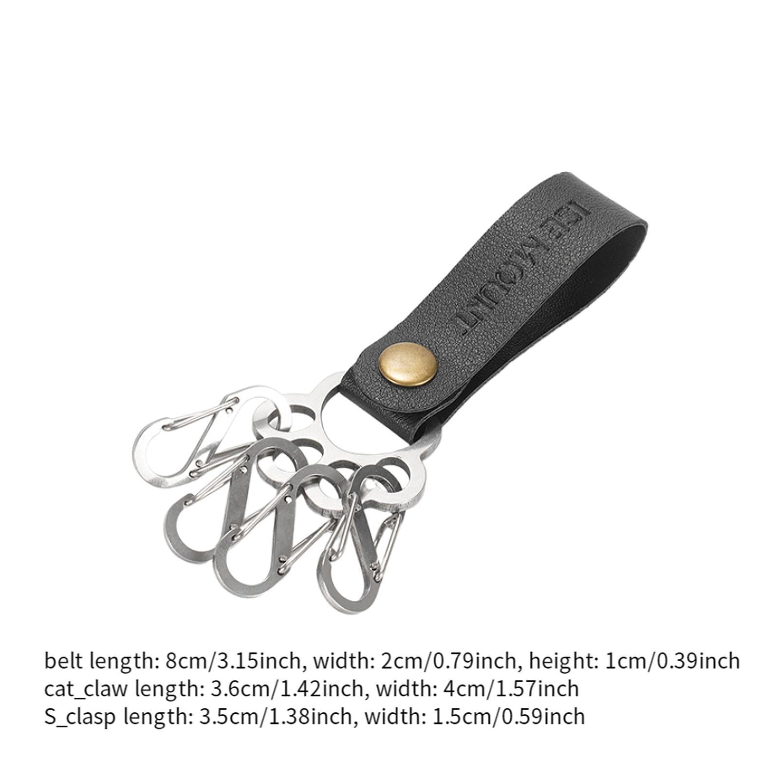 Stainless Steel Keychain Cat Claw Design Accessory Hiking Detachable S Hooks
