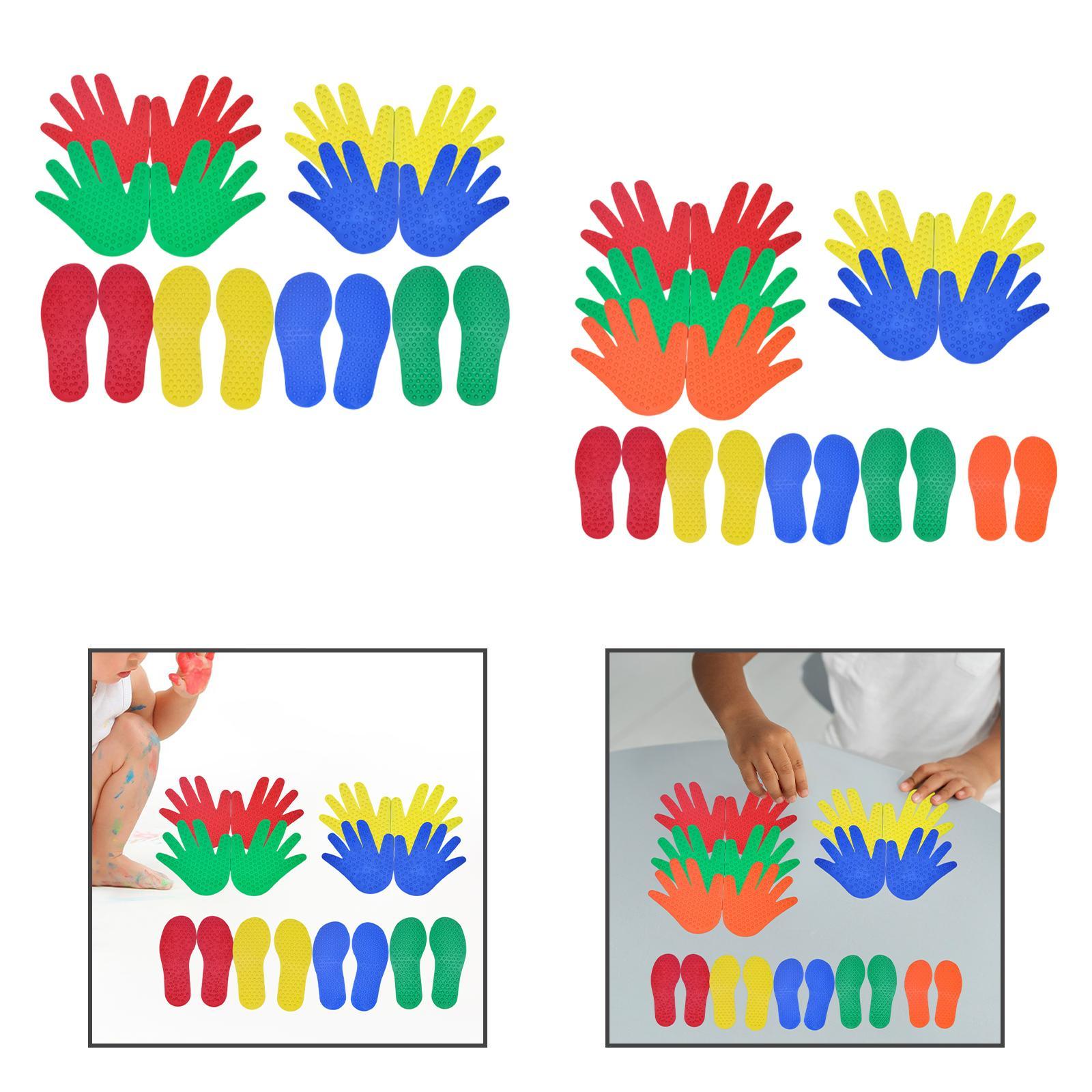 Carpet Markers Learning Children Tactile Balance Mats for Home School Balance 4 Pair and 4 Pair