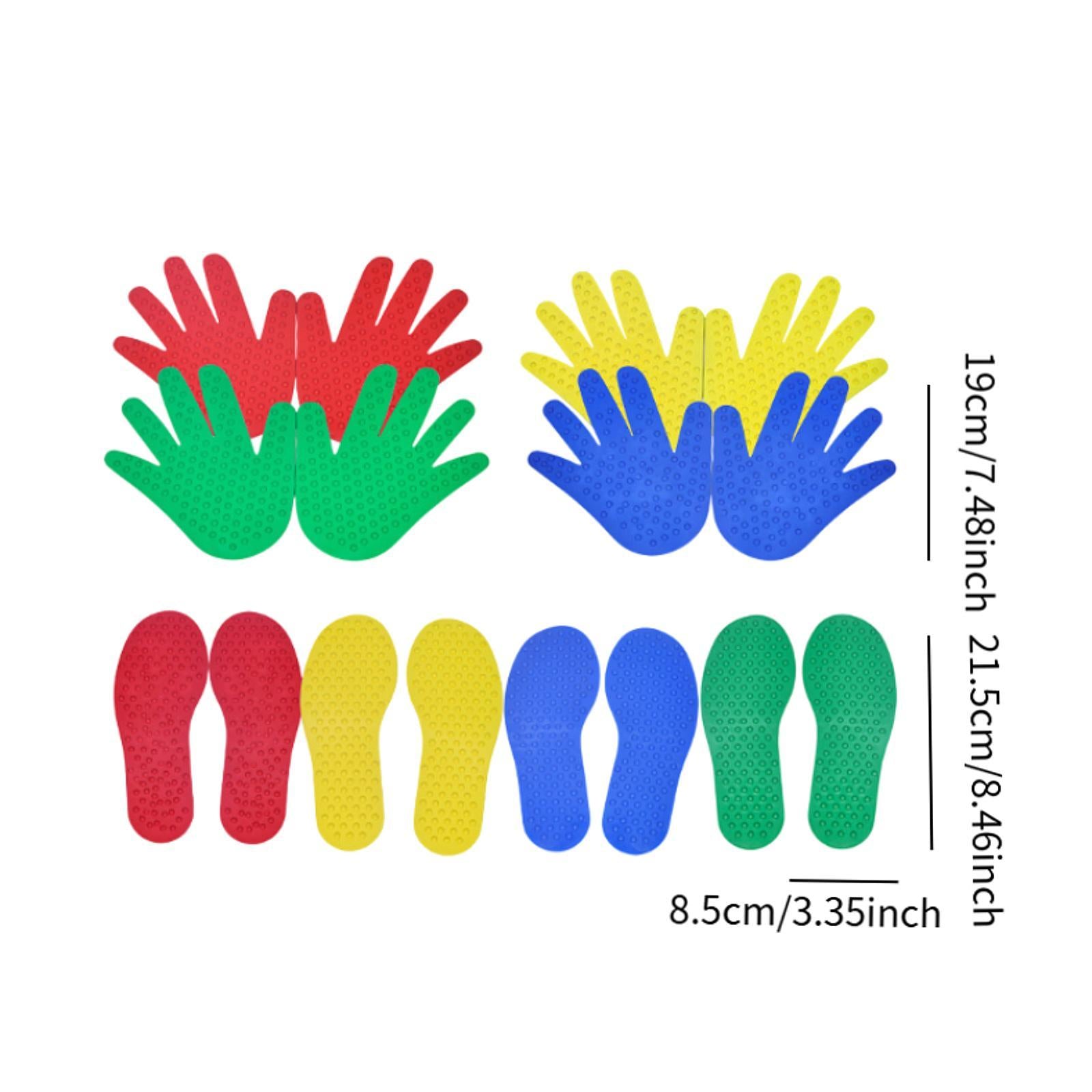 Carpet Markers Learning Children Tactile Balance Mats for Home School Balance 4 Pair and 4 Pair