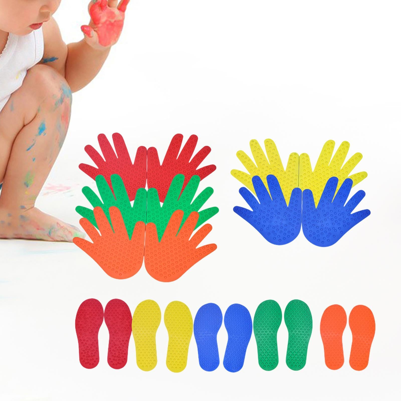 Carpet Markers Learning Children Tactile Balance Mats for Home School Balance 5 Pair and 5 Pair