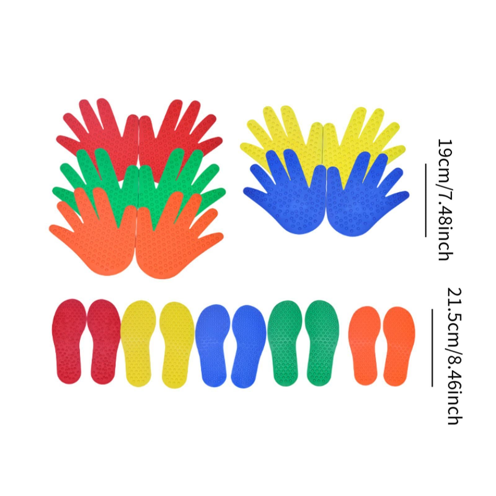 Carpet Markers Learning Children Tactile Balance Mats for Home School Balance 5 Pair and 5 Pair