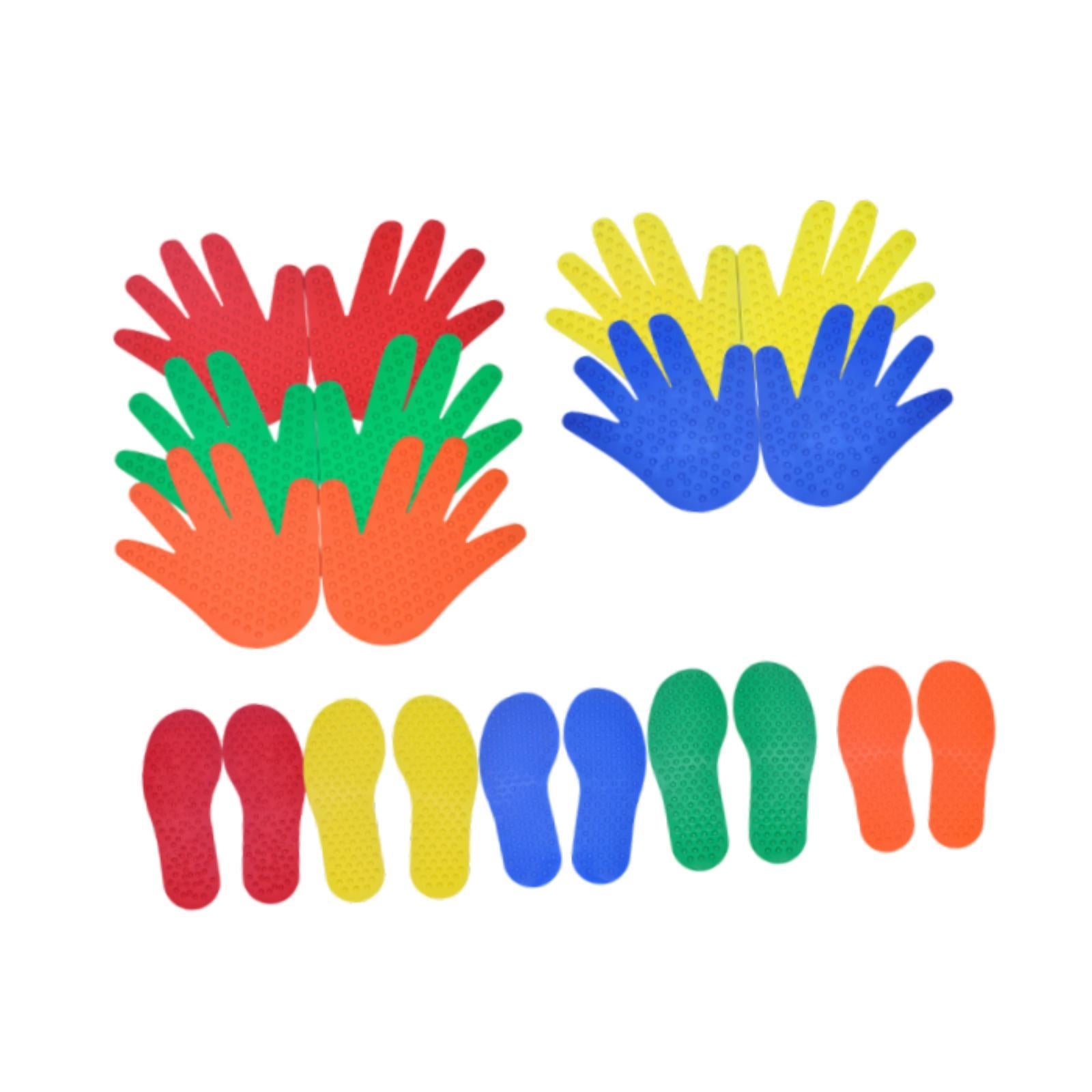 Carpet Markers Learning Children Tactile Balance Mats for Home School Balance 5 Pair and 5 Pair