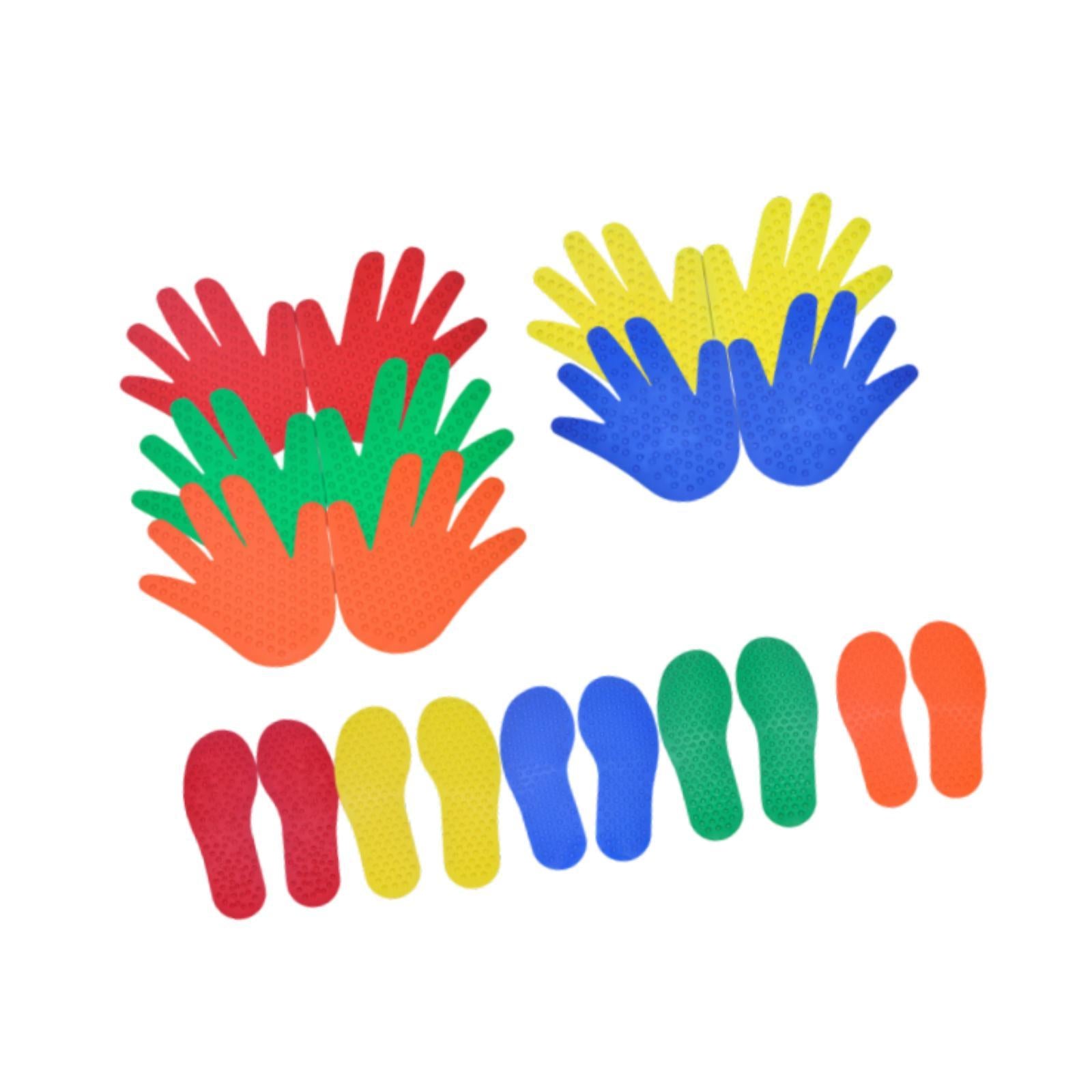 Carpet Markers Learning Children Tactile Balance Mats for Home School Balance 5 Pair and 5 Pair