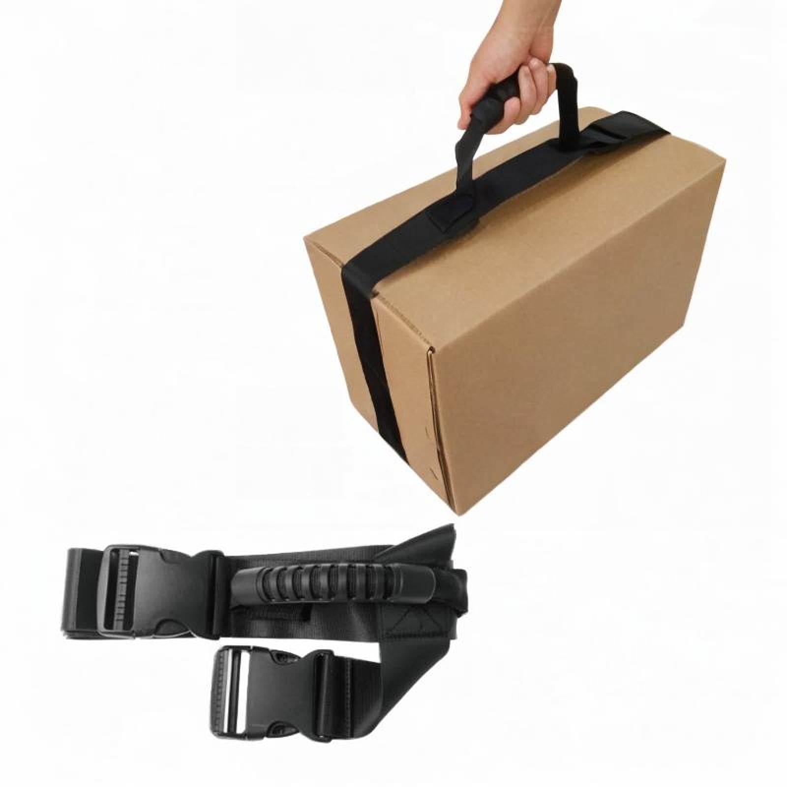 Cross Style Carry Strap Securing Straps for Groceries Heavy Objects Home Use Black