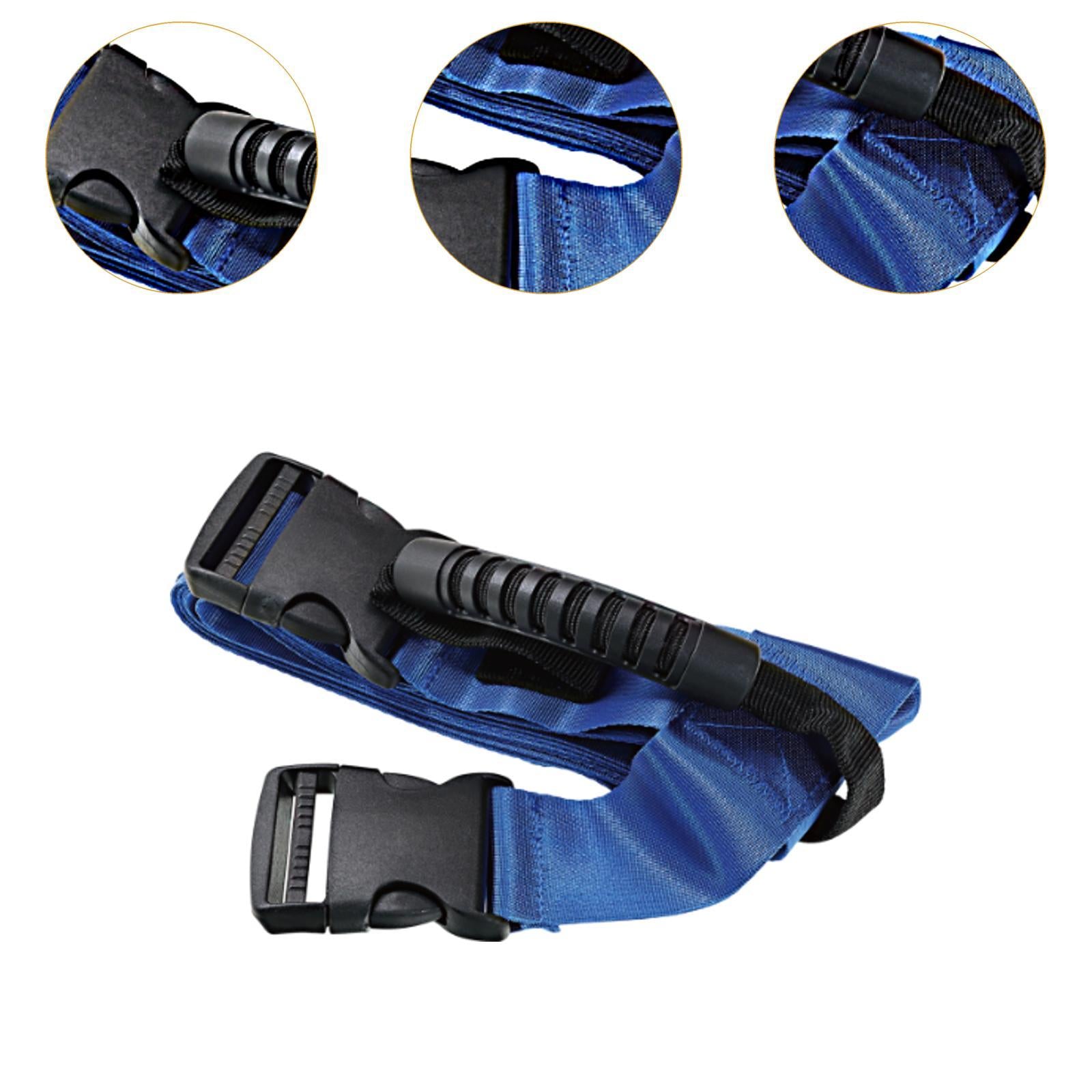 Cross Style Carry Strap Securing Straps for Groceries Heavy Objects Home Use Blue