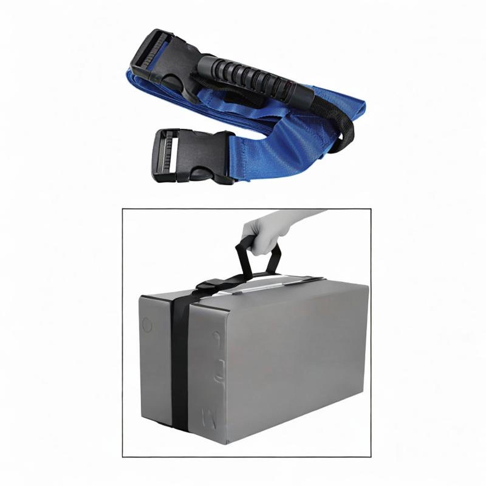 Cross Style Carry Strap Securing Straps for Groceries Heavy Objects Home Use Blue