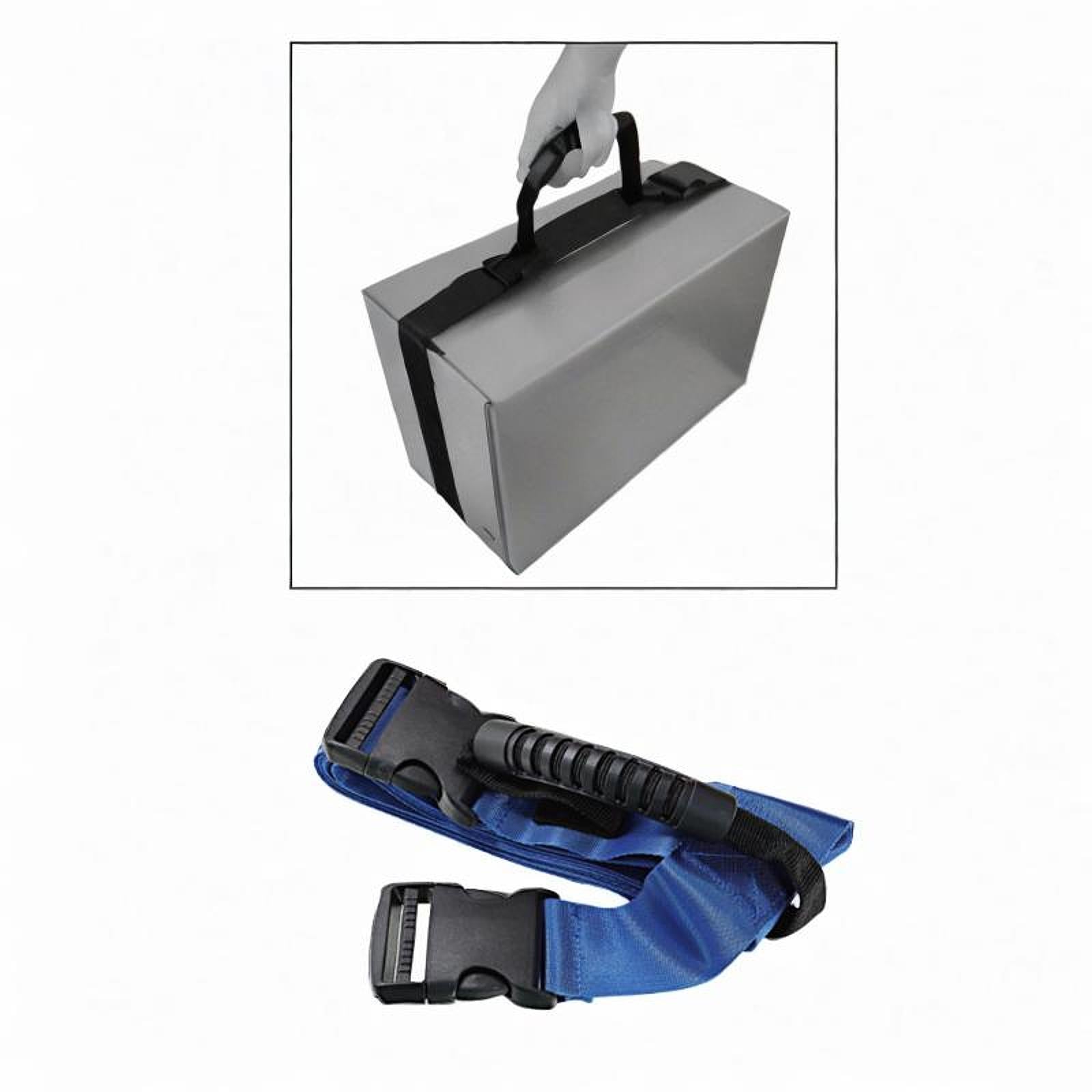 Cross Style Carry Strap Securing Straps for Groceries Heavy Objects Home Use Blue